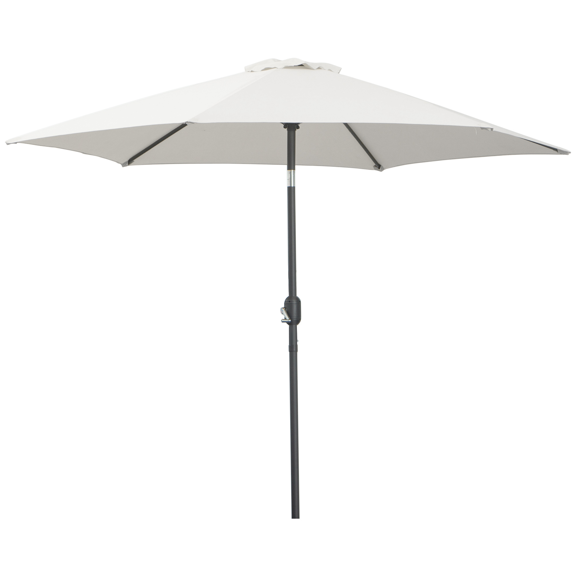 Outsunny Sombrilla Parasol Reclinable con Manivela de Aluminio - 2.7x2.35m   Aosom España