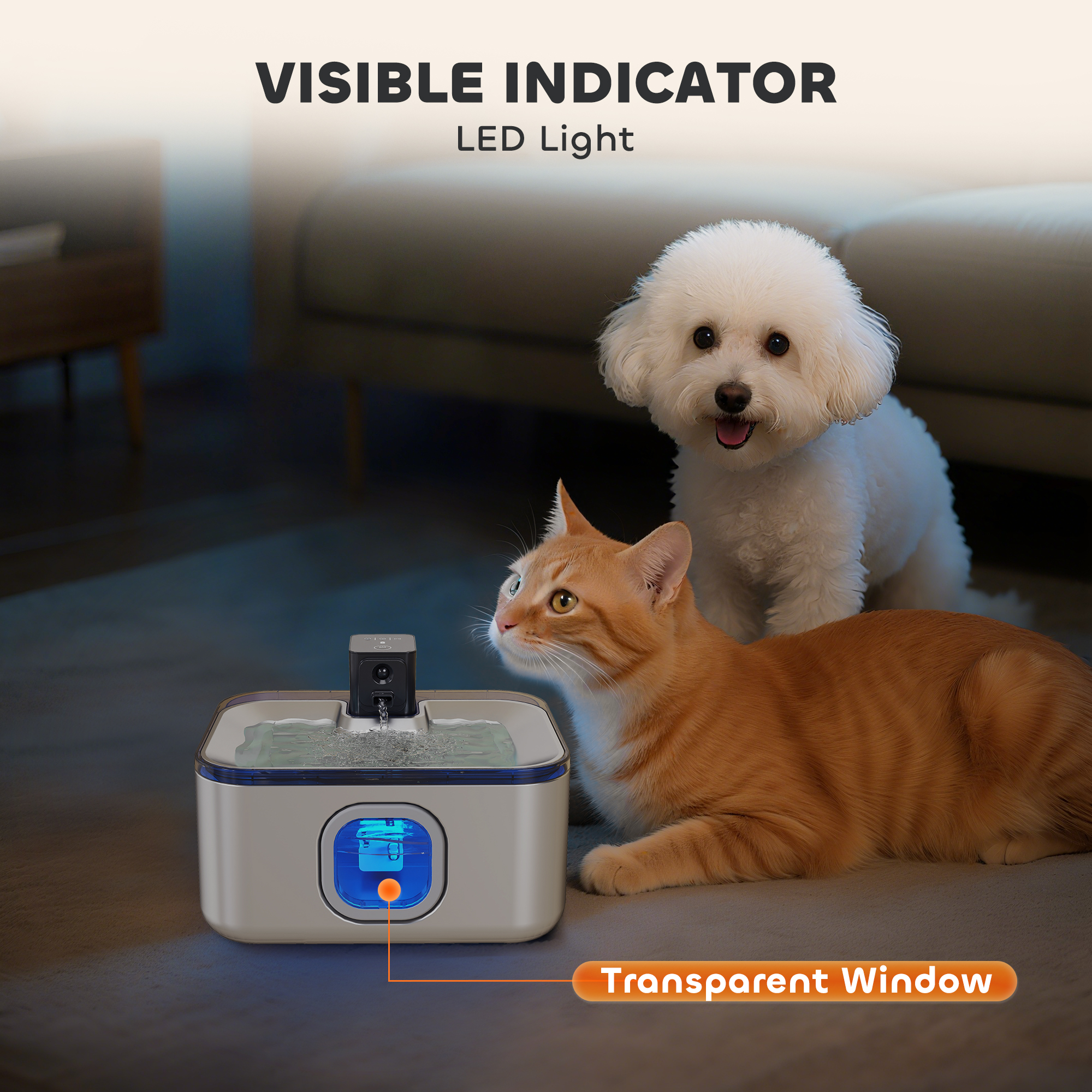 Fontanella Gatto RUIZHI Mini Pompa Dell'acqua Alimentata USB, 1-3 W, 200 L/h, Per Fontane Di Gatti, Acquari, Stagni, Mini Piscine E Fioriere Pompa Per Fontanella Gatto - 9