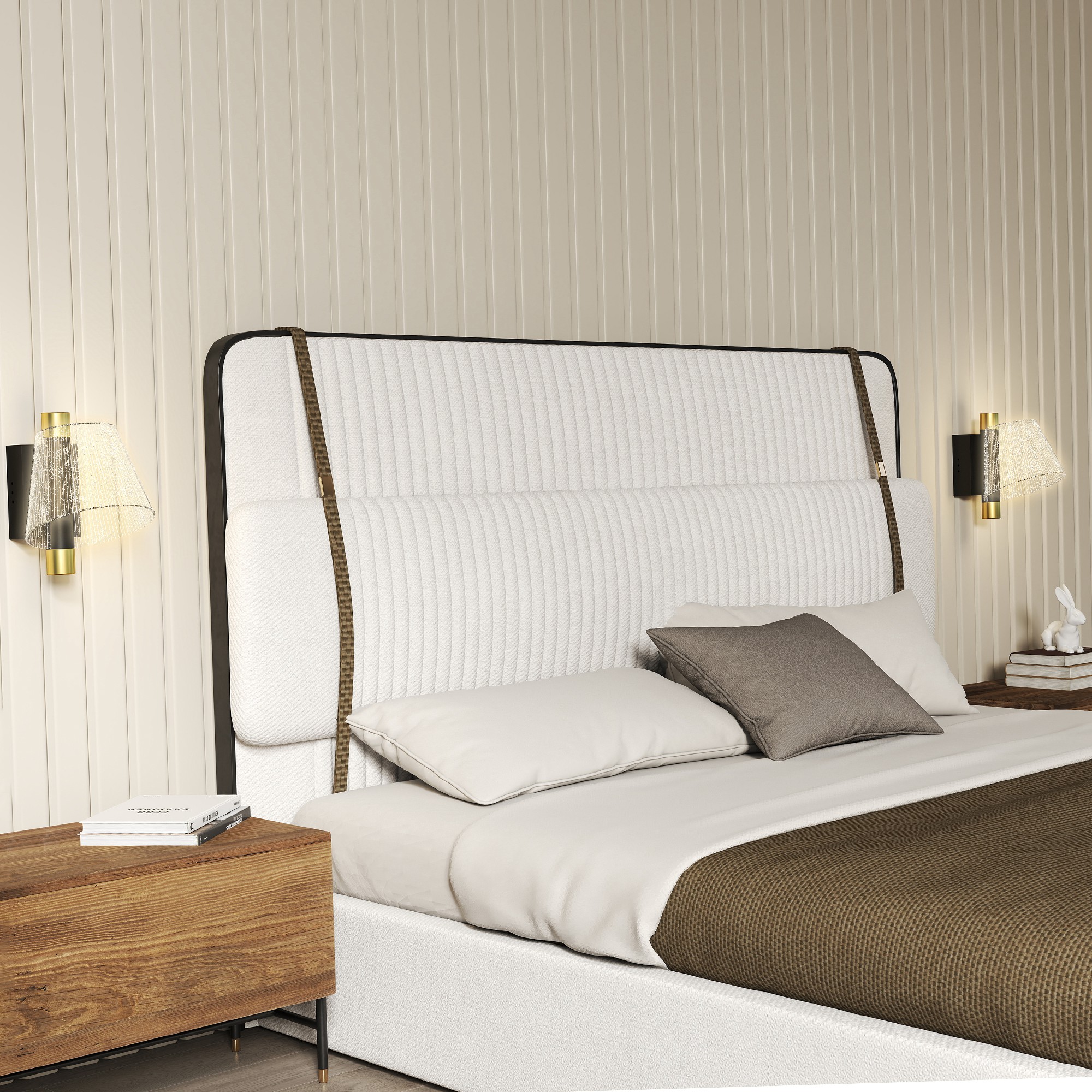 HOMCOM Led Wall Lamp 2 Pack, 13W Modern Indoor Spiral Wall Light, Colour Temperature Adjustable 3000K/4000K/6500K, for Bedroom, Living Room, Hallway, Stairs, Silver Tone