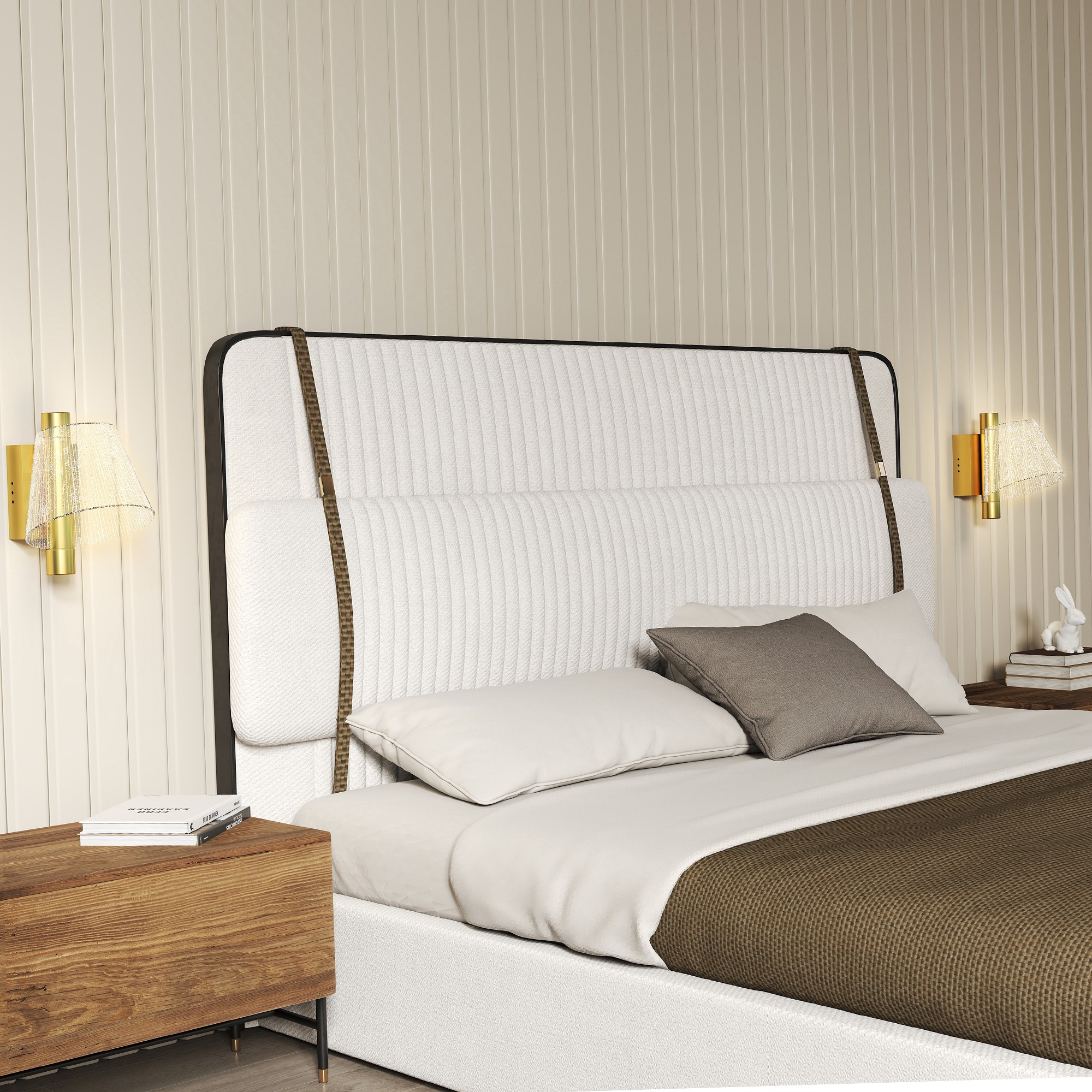 HOMCOM Led Wall Lamp 2 Pack, 5W Modern Indoor Starry Wall Light, Colour Temperature Adjustable 3000K/4000K/6500K, for Bedroom, Living Room, Hallway, Stairs, Black