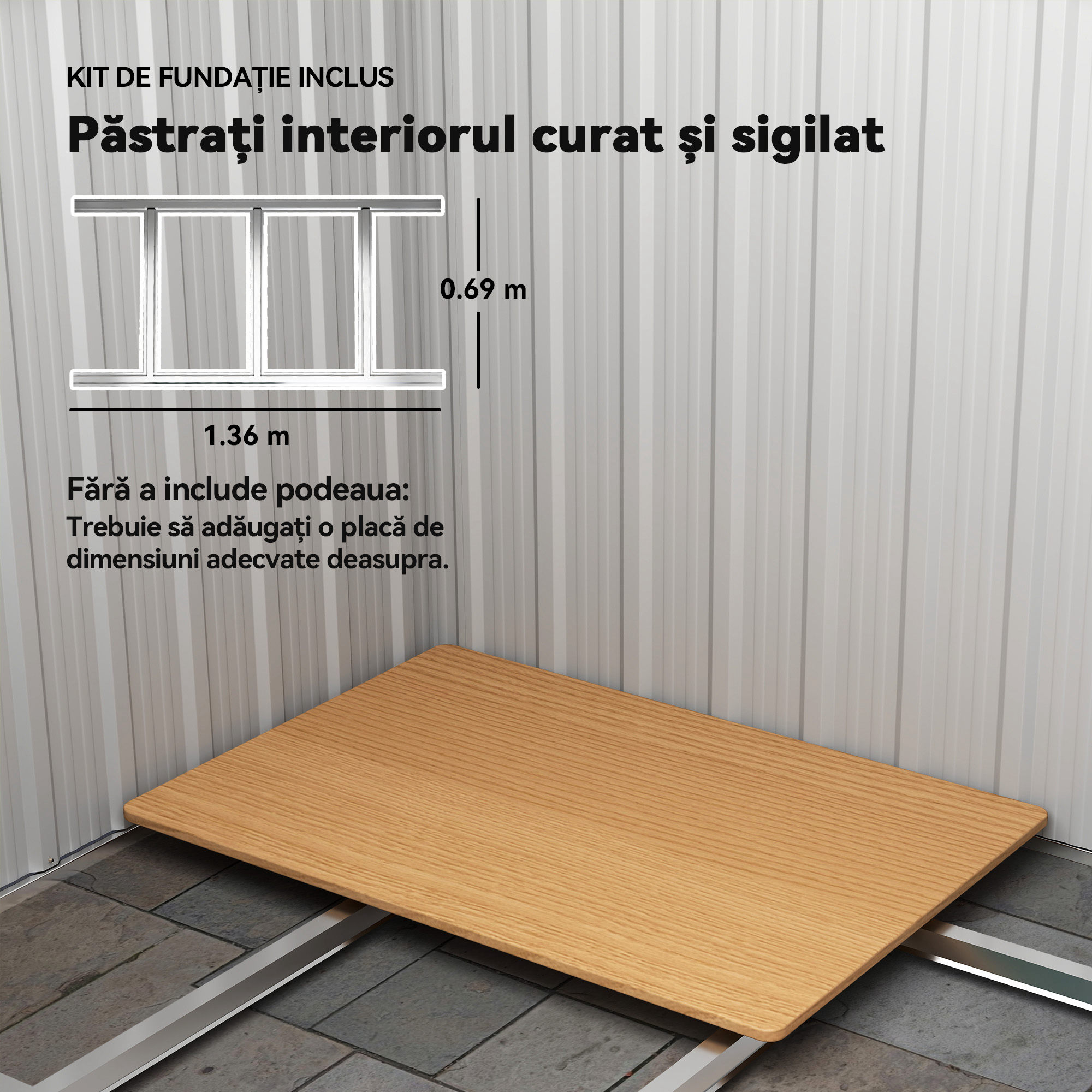  Casuta de Gradina cu Acoperis inclinat, 152x132x188 cm, Verde [4]