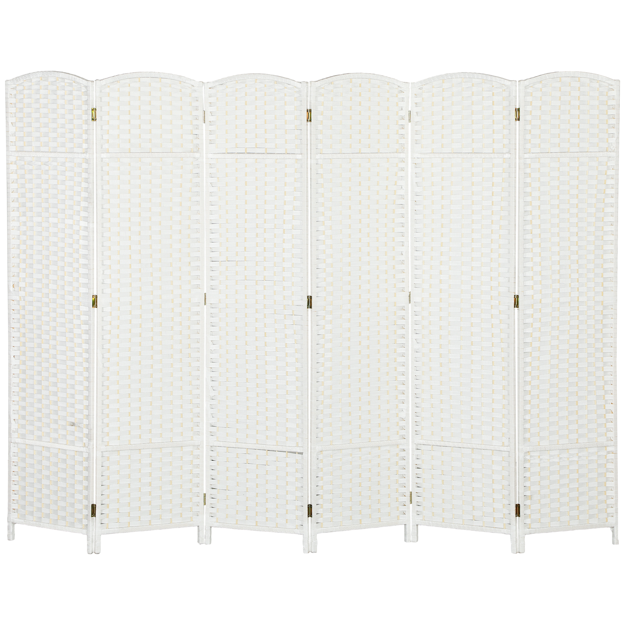 HOMCOM Paravent 6-teilig 240 x 170 cm Raumteiler Faltbar Trennwand aus Bamb günstig online kaufen