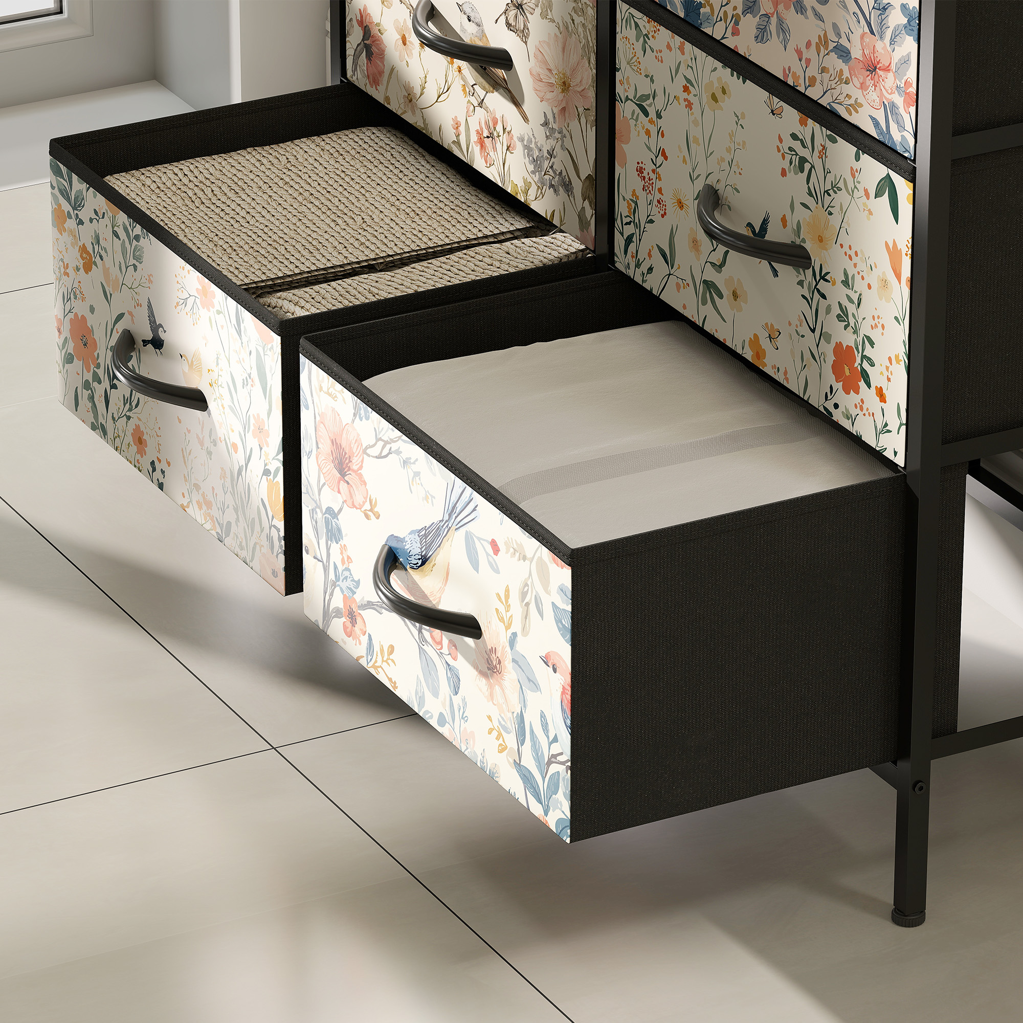 HOMCOM 8-Drawer Chest of Drawers White 9