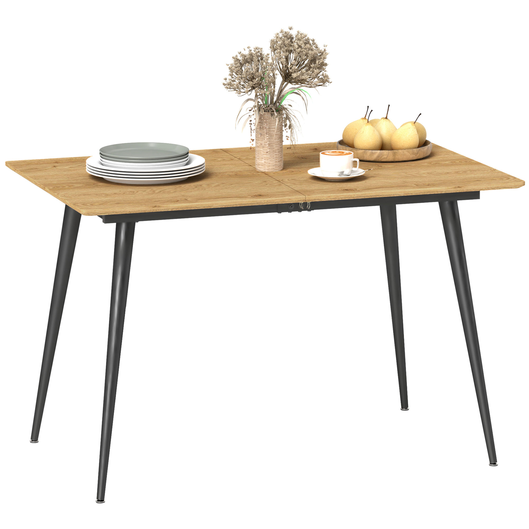 HOMCOM Esstisch ausziehbar 120/160 x 75 cm Küchentisch für 6-8 Personen, mo günstig online kaufen