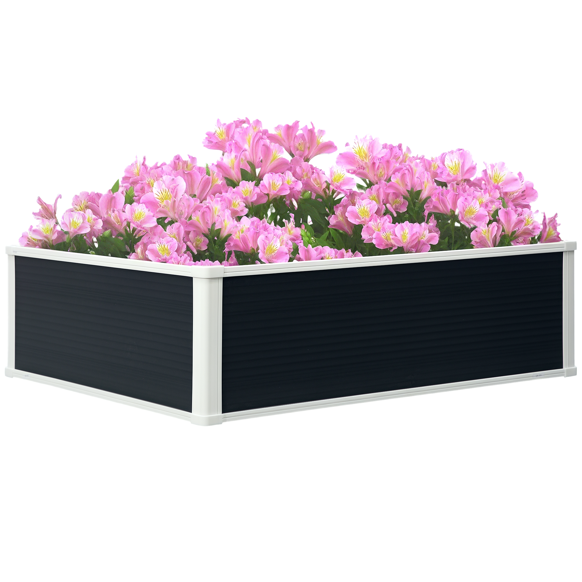 Outsunny Hochbeet Blumenkasten Pflanzkasten mit Drainagefunktion für Kräute günstig online kaufen