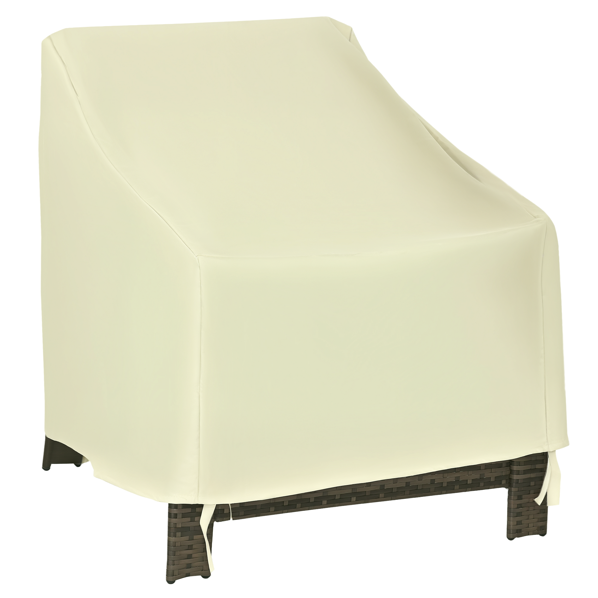 Funda Protectora Para Sillón Exterior Jardín 80x85x91 Cm – Tela Oxford 210D Impermeable UV Con Hebilla Y Cuerda (Incluye Bolsa)