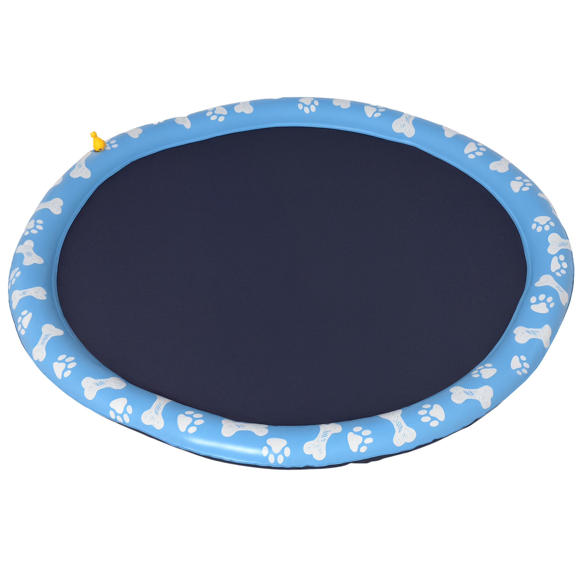 PawHut Splash Sprinkler Pad 170cm Wasserspiel Matte für Hunde, Anti-Rutsch Outdoor PVC Blau, ideal für Sommer Spaß im Garten   Aosom.de – PawHut