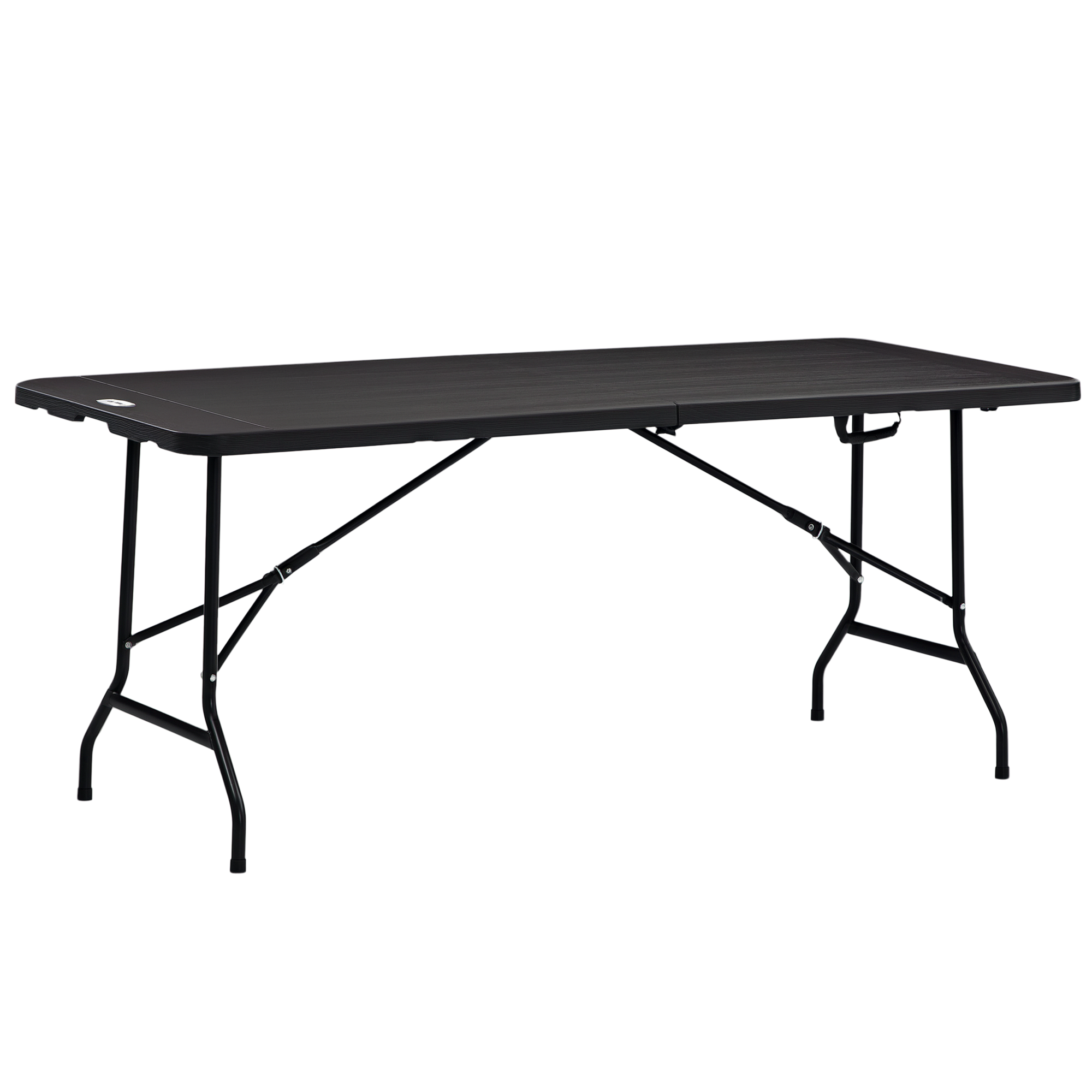 Outsunny Gartentisch Klapptisch für 6 Personen, Buffettisch mit Stahlgestel günstig online kaufen