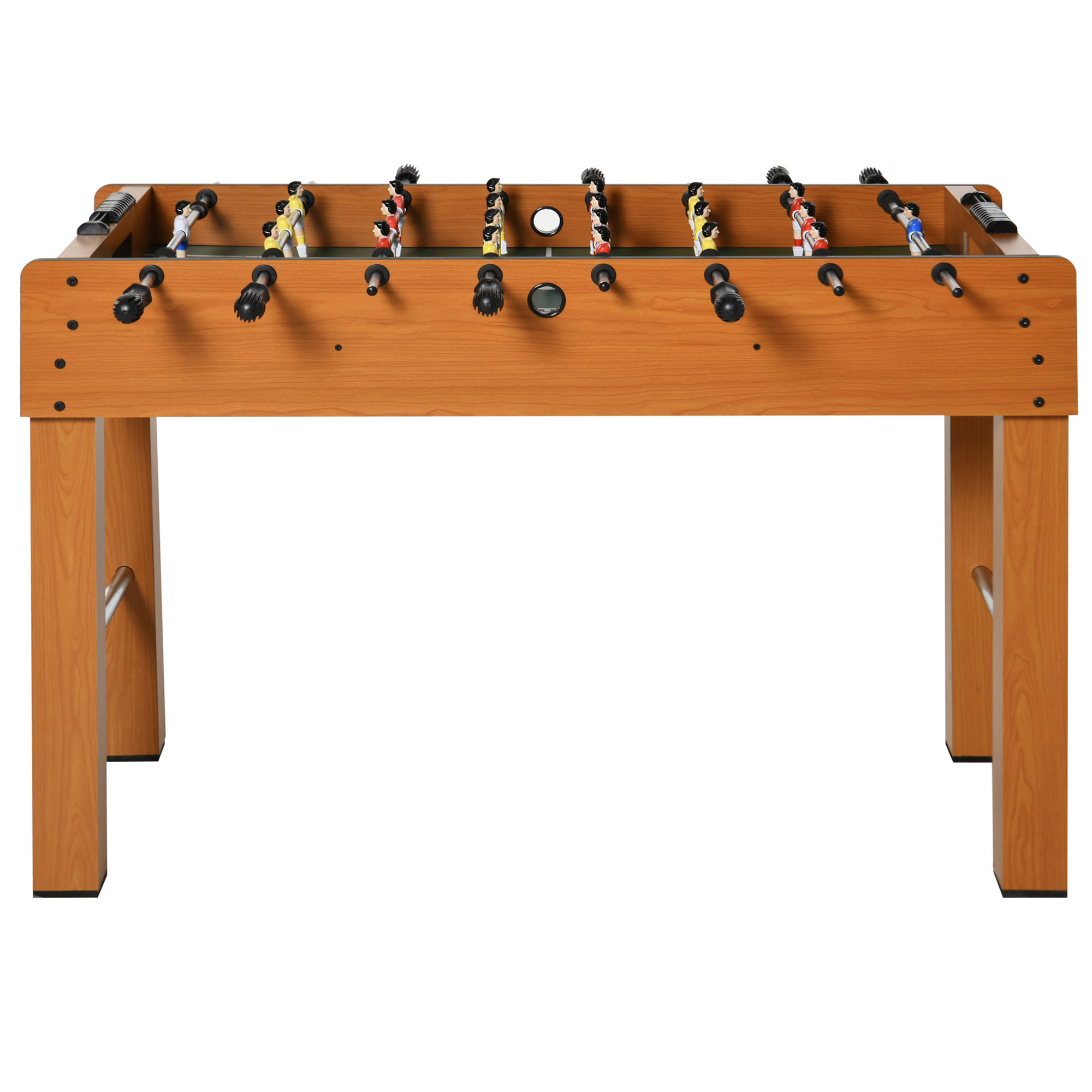 HOMCOM Professioneller Tischkicker für Erwachsene und Familie aus MDF, Billardtisch mit 2 Bällen, Punktezähler und 22 Spielern, 122x61x80,7cm Aosom