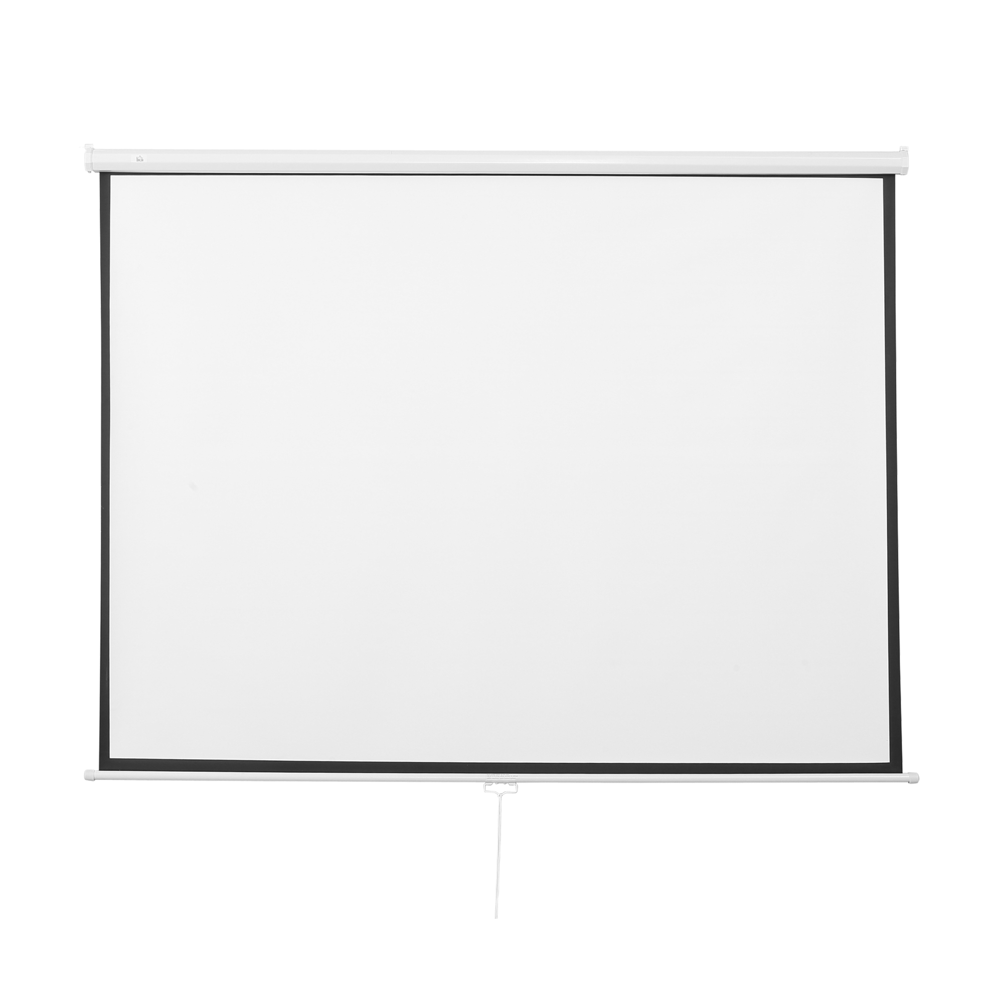 HOMCOM Pantalla de Proyector 203 x 152 cm 100 Pulgadas 4:3/16:9 Pantalla de Proyección Manual para Cine en Casa