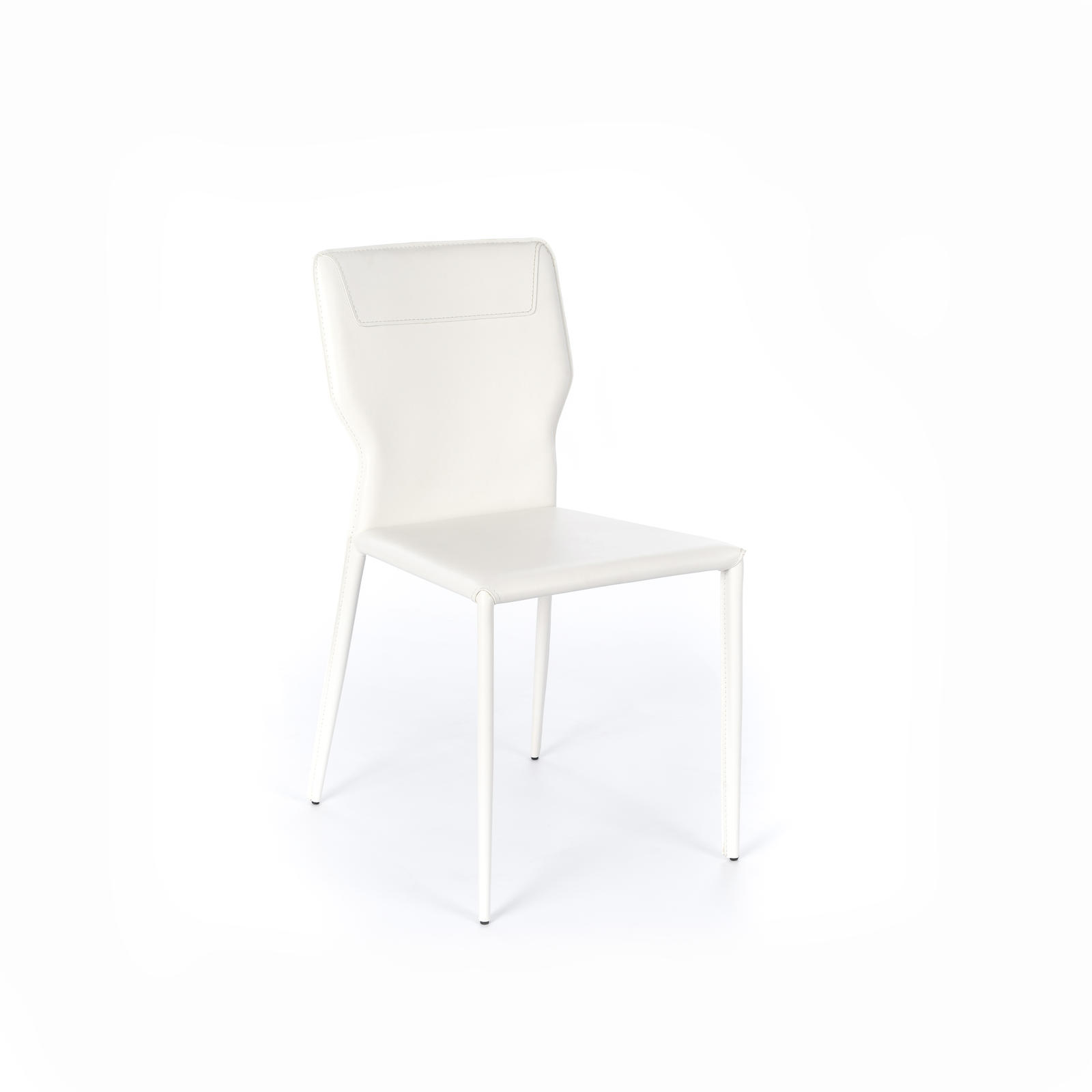 STONES Scaun din piele ecologică 56cm X 44cm H. 86.5cm | Aosom Romania