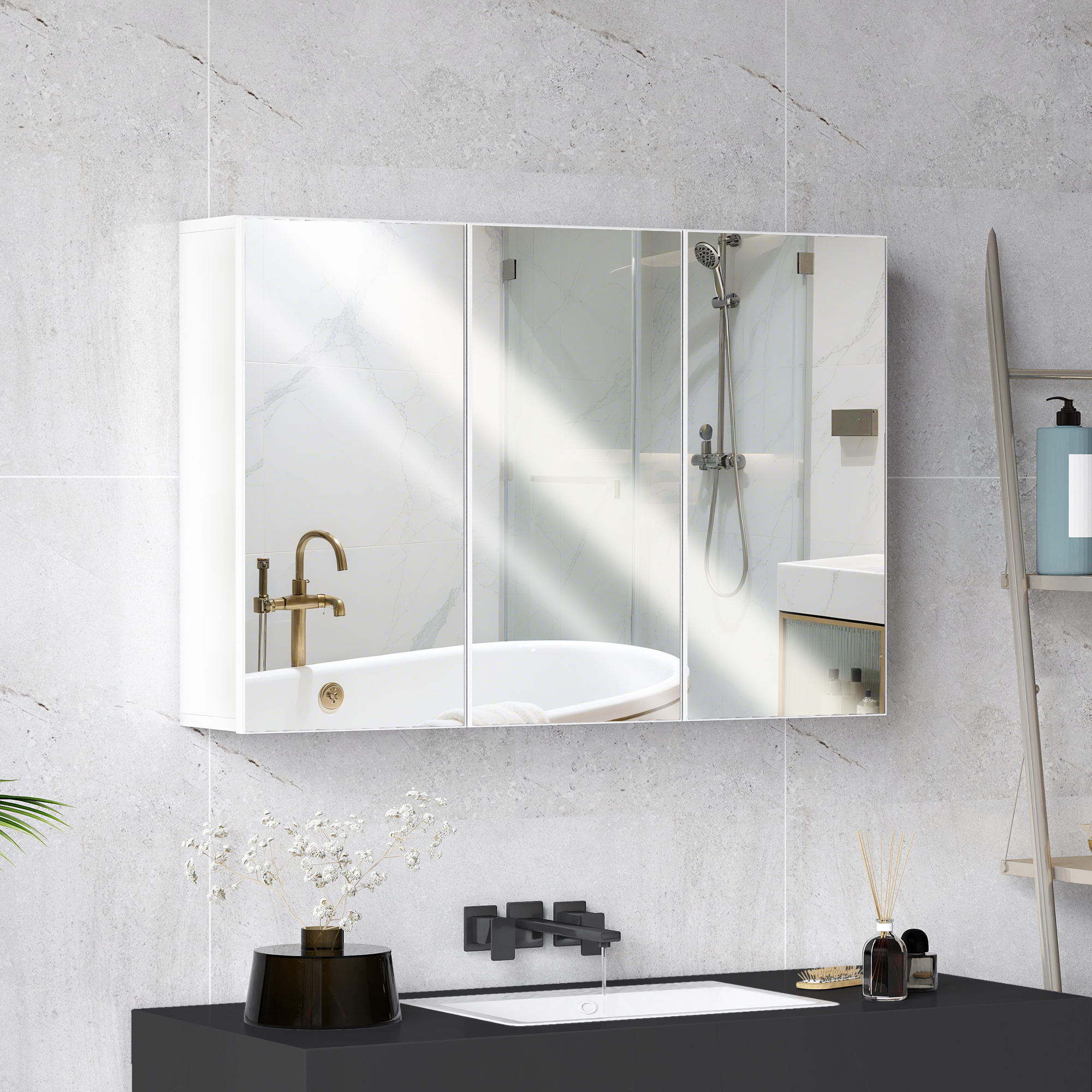 Relaxdays Poubelle Salle De Bain 6 Litres Blanche - Couvercle Lent Avec Pédale Et Seau Amovible