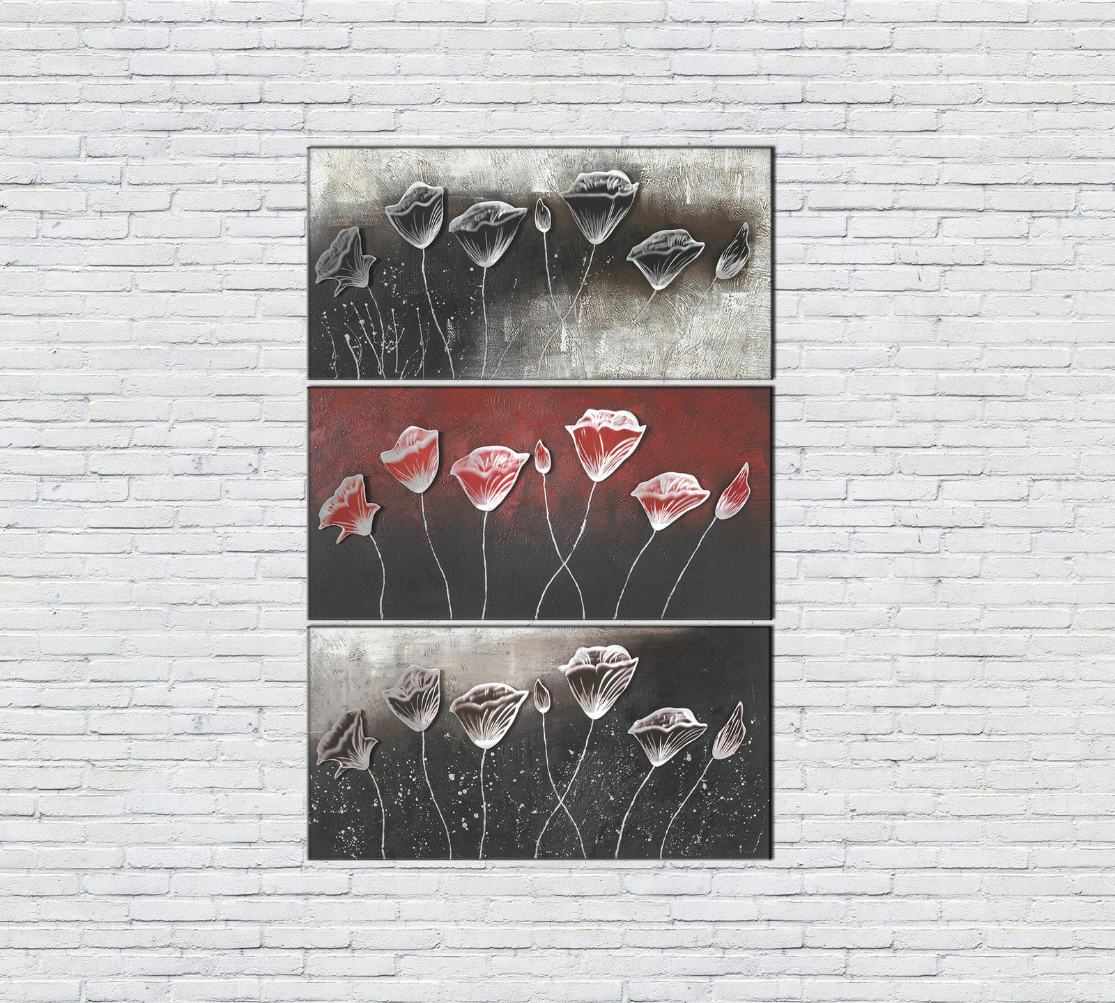 STONES Ulei pe pânză (70 x 140 cm) 4cm X 70cm H. 140cm | Aosom Romania