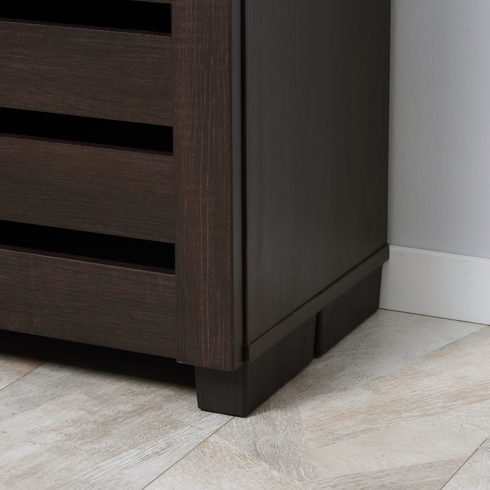 HOMCOM 15 Shoe Storage Cabinet Wood-Effect 9