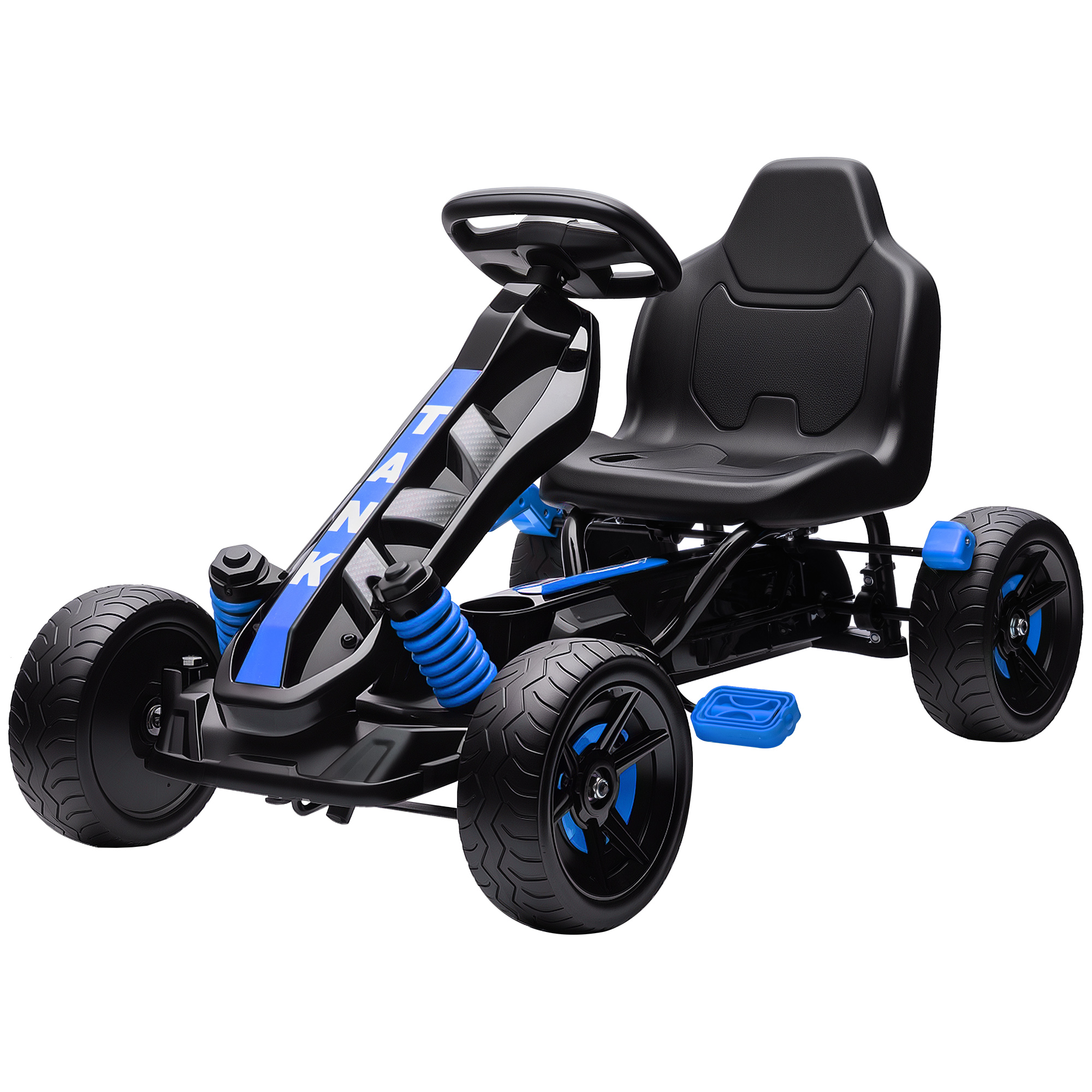 COSTWAY Gokart mit Handbremse für Kinder 3-6 Jahre Rot COSTWAY Gokart mit Handbremse für Kinder 3-6 Jahre Rot
