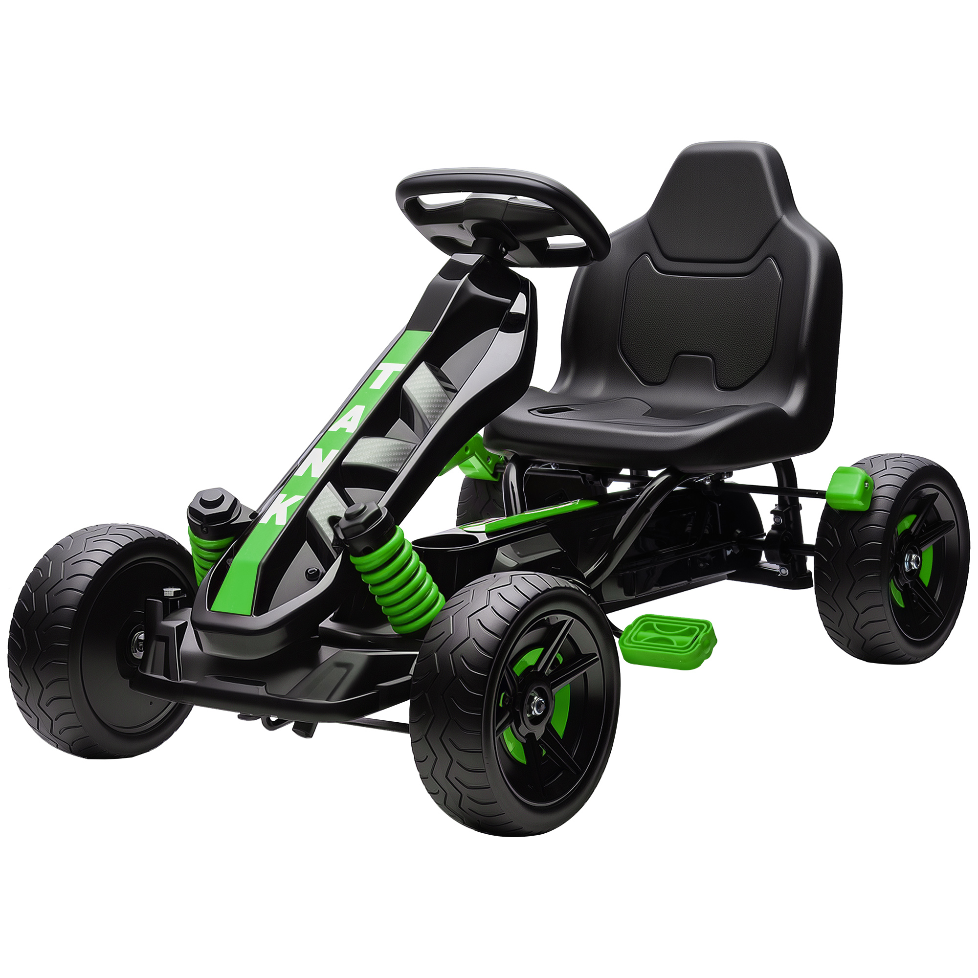 AIYAPLAY Gokart, auto a pedale con freno a mano, sedile regolabile