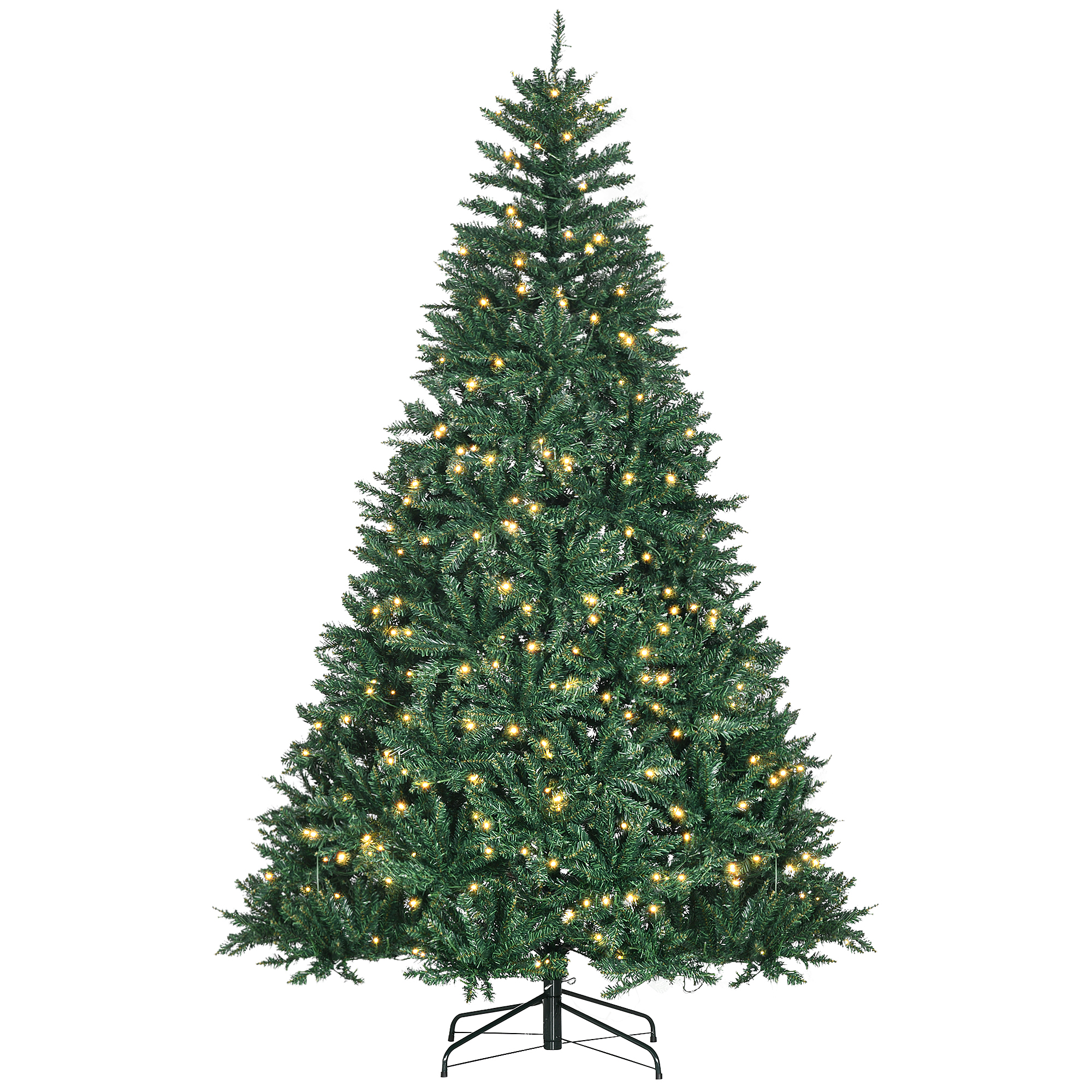 HOMCOM künstlicher Weihnachtsbaum, 210 cm Christbaum mit 2154 Spitzen, 700 günstig online kaufen