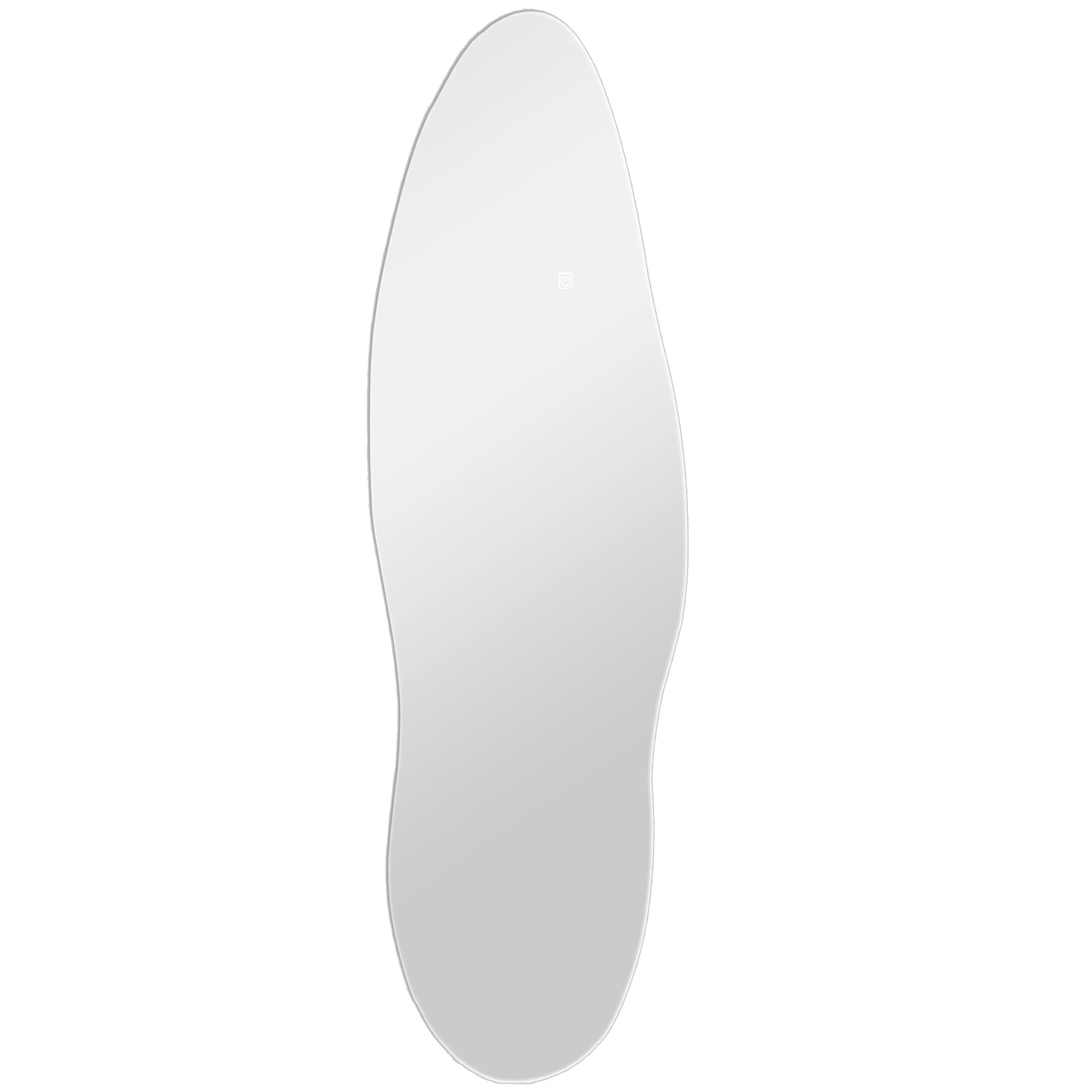 HOMCOM Espejo de Pared de Cuerpo Entero con Luces LED 120x40 cm con Iluminación de 3 Colores Función de Memoria Transparente