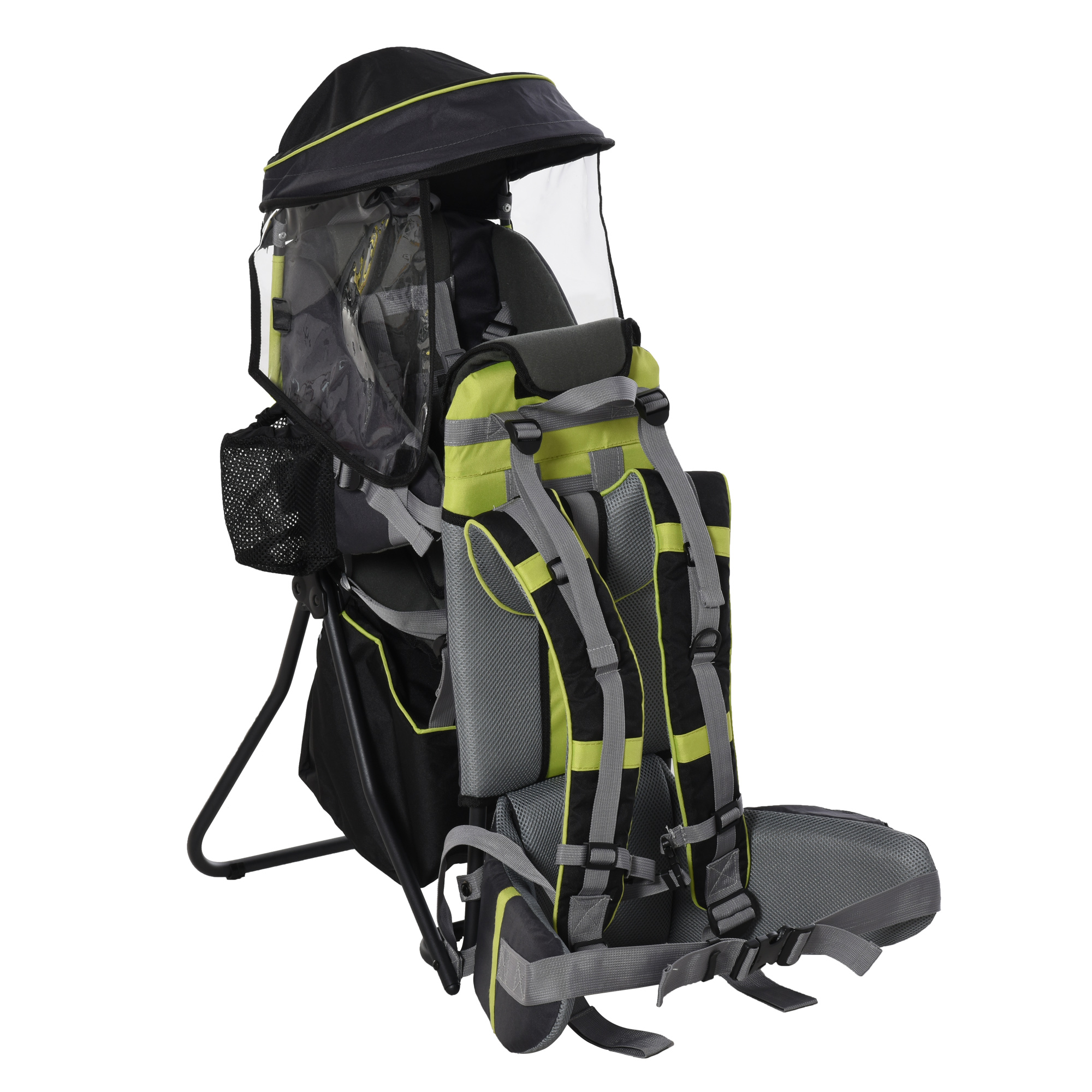 HOMCOM Mochila Portabebés de Montaña Ergonómica 38x77x87,5 cm