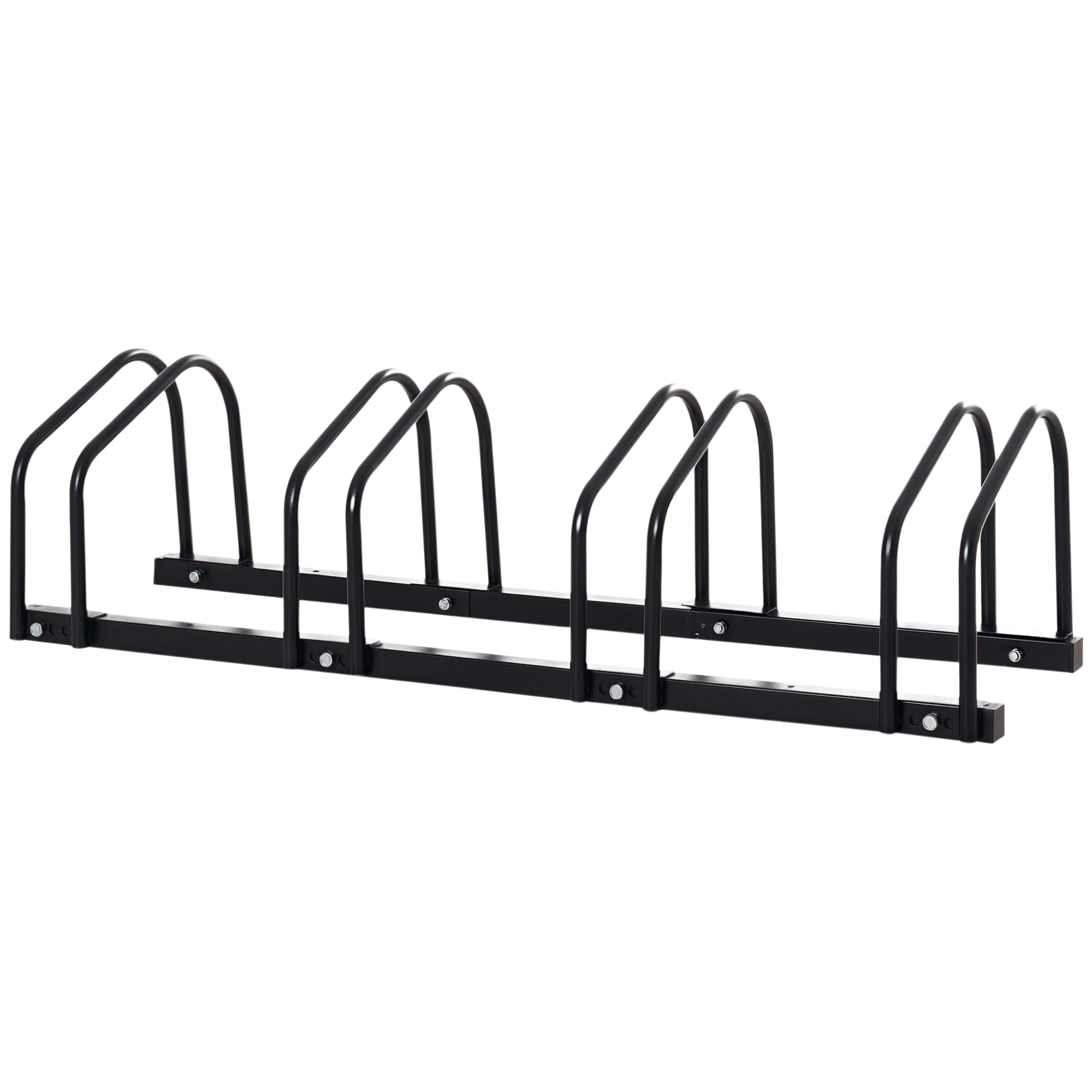 HOMCOM Rastrelliera Portabiciclette Parcheggio per 4 Biciclette in ...