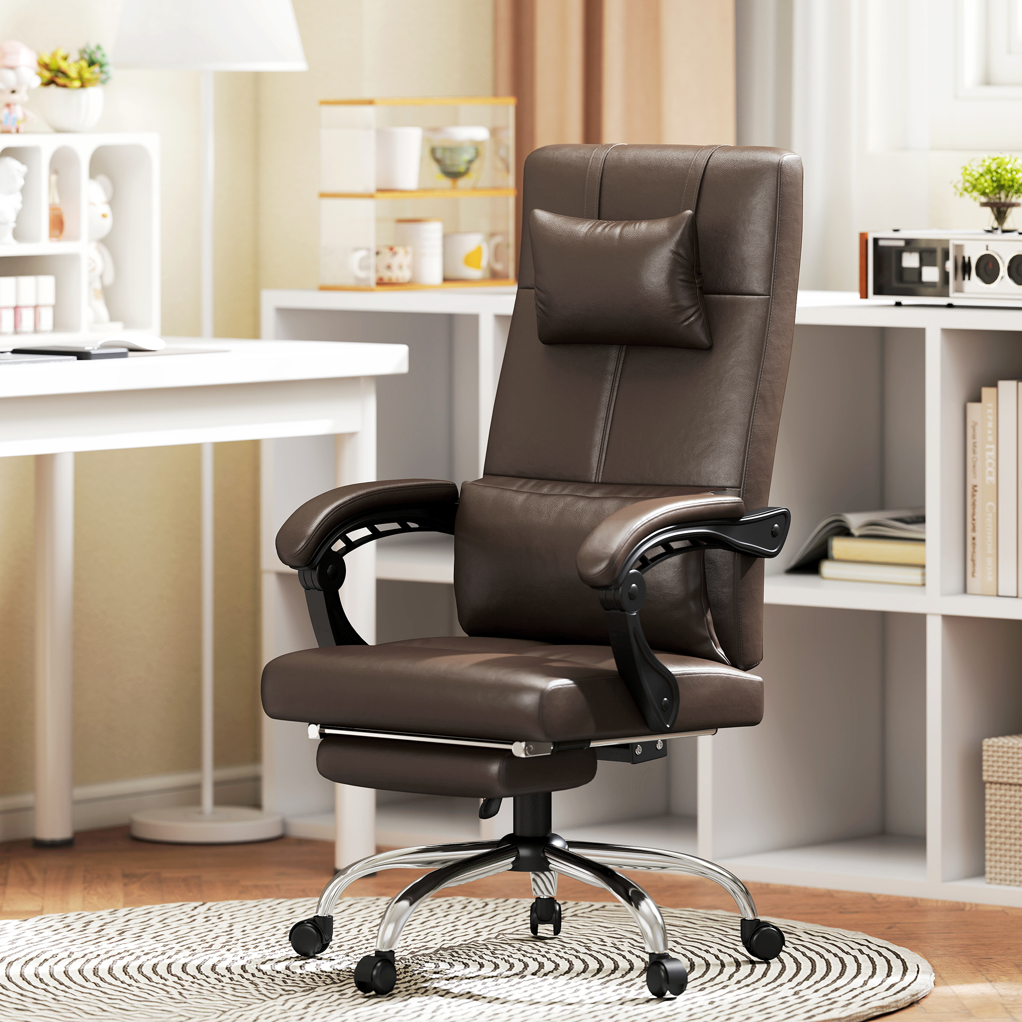 Vinsetto Bürostuhl mit Massagefunktion, Ergonomischer Chefsessel mit Heizun günstig online kaufen