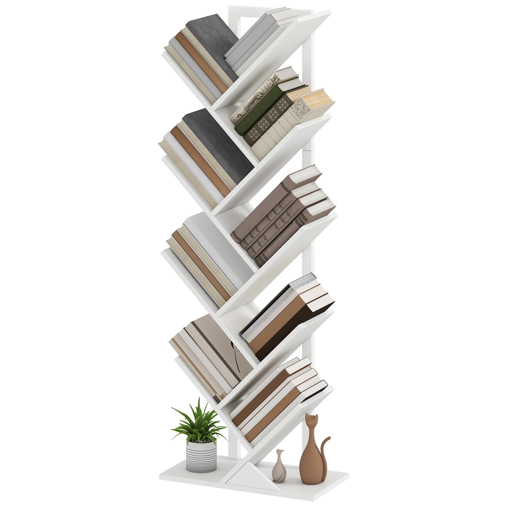 HOMCOM off-white shelf (ref. 836-616V02WT)