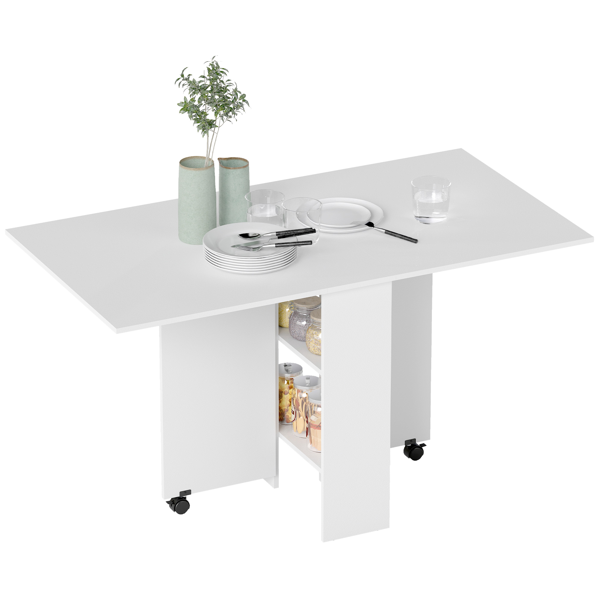 HOMCOM Esstisch Klapptisch Schreibtisch Beistelltisch Tisch Ablagefläche Ho günstig online kaufen