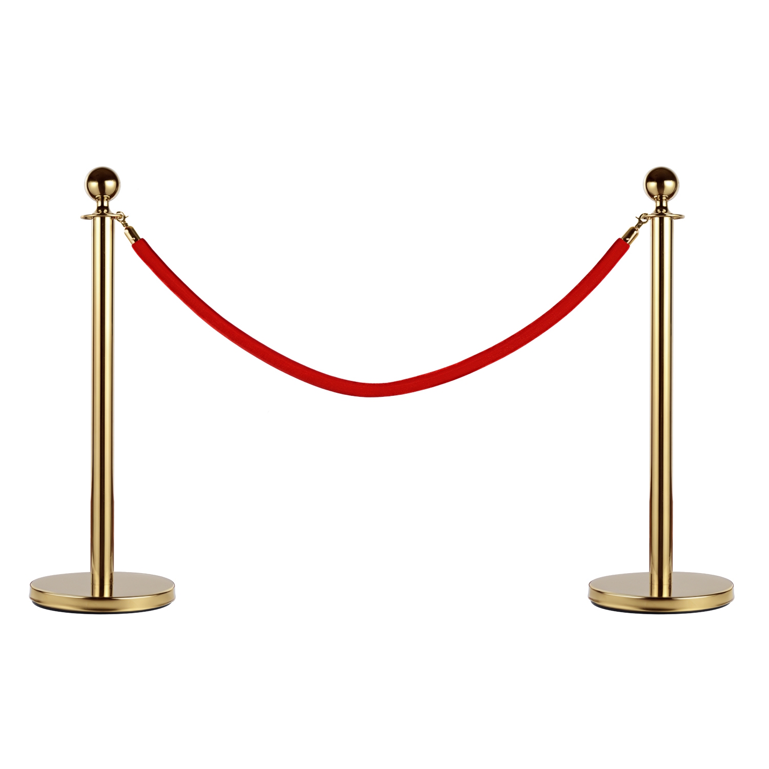 Image of Homcom Colonnine Segnapercorso in Acciaio Inox con Corde Rosse per Eventi e Cerimonie Paletti di Delimitazione Eleganti e Resistenti Aosom006