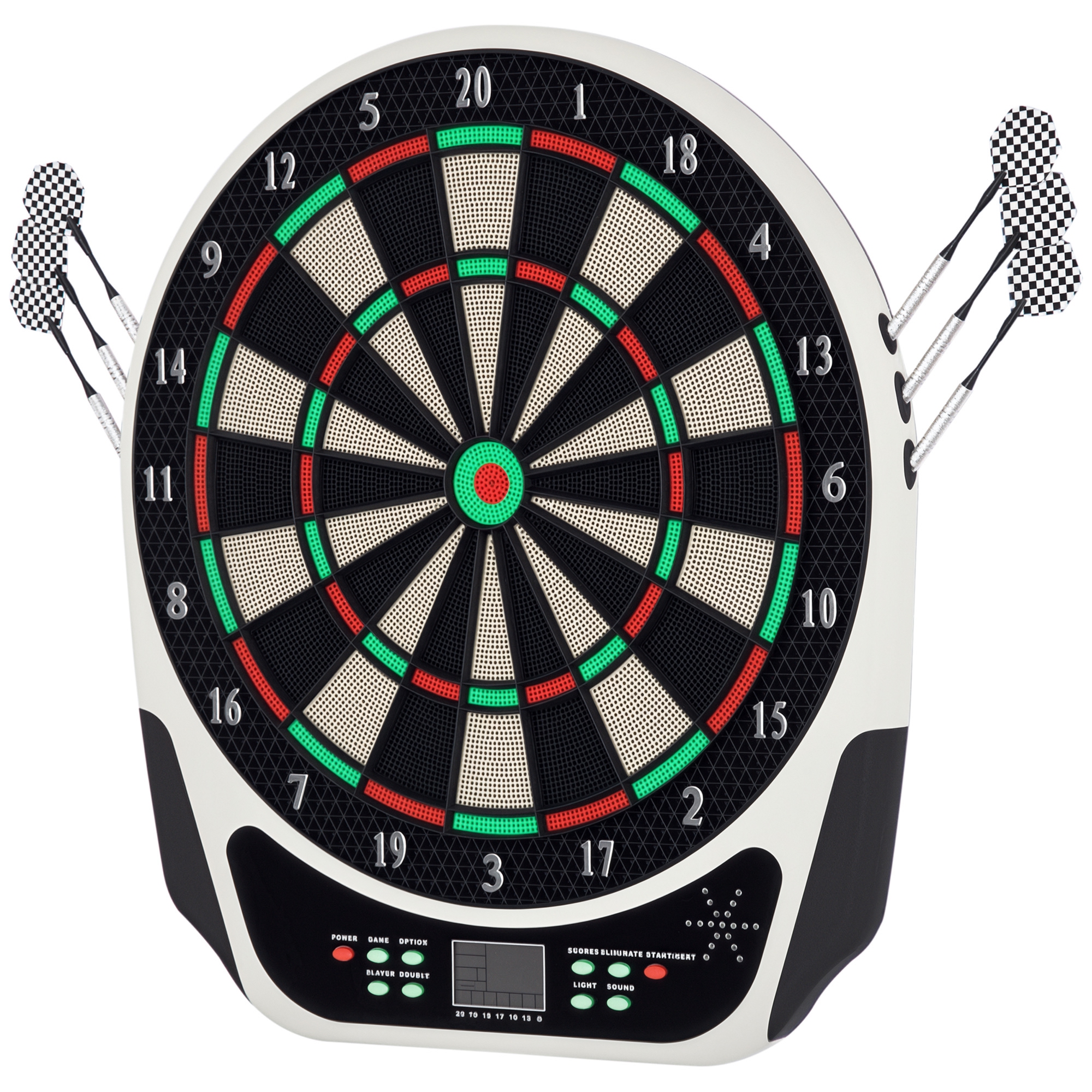 HOMCOM Cible Jeu de Flechettes Electronique Professionnel 159 Jeux Varies