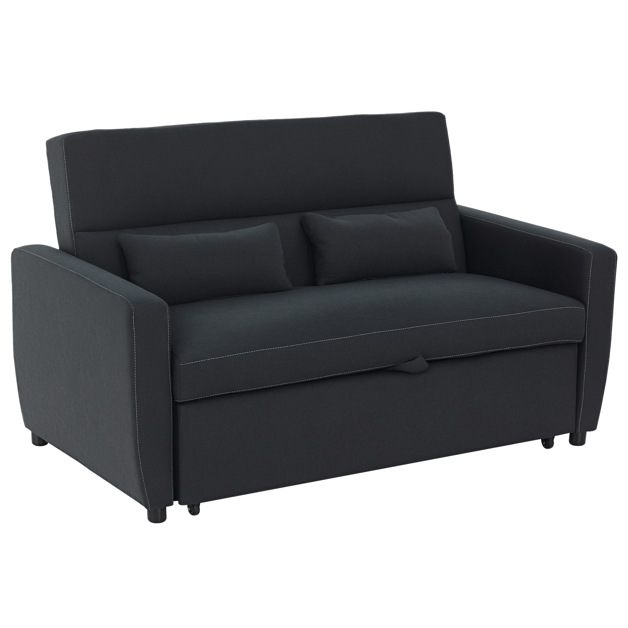 HOMCOM Schlafsofa Klappsofa 2-Sitzer mit Schlaffunktion verstellbarer Winke günstig online kaufen