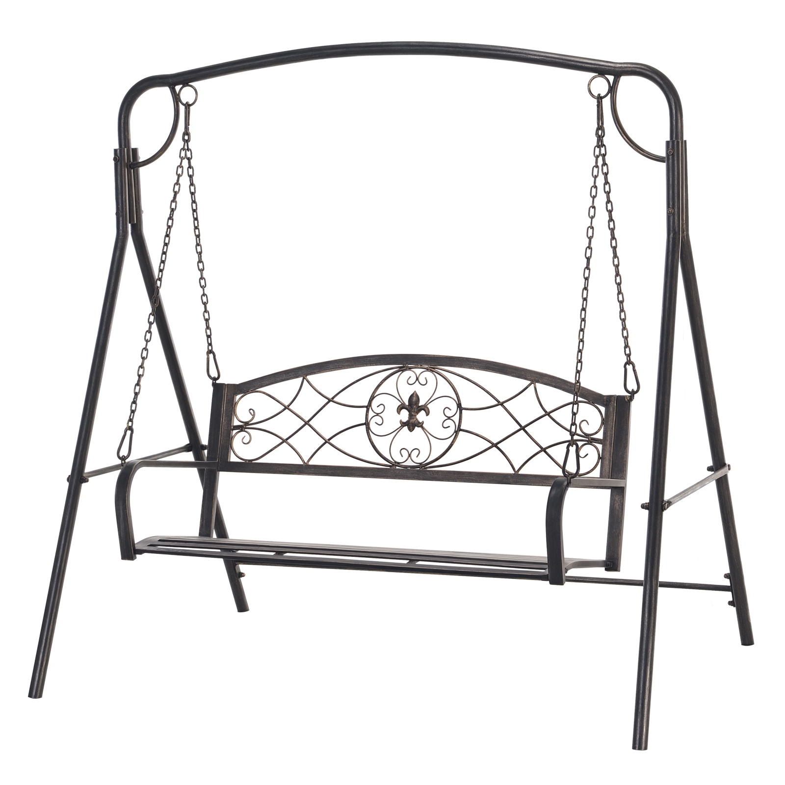 Outsunny Gartenschaukel für 2 Personen, Hollywoodschaukel aus Metall in Bro günstig online kaufen