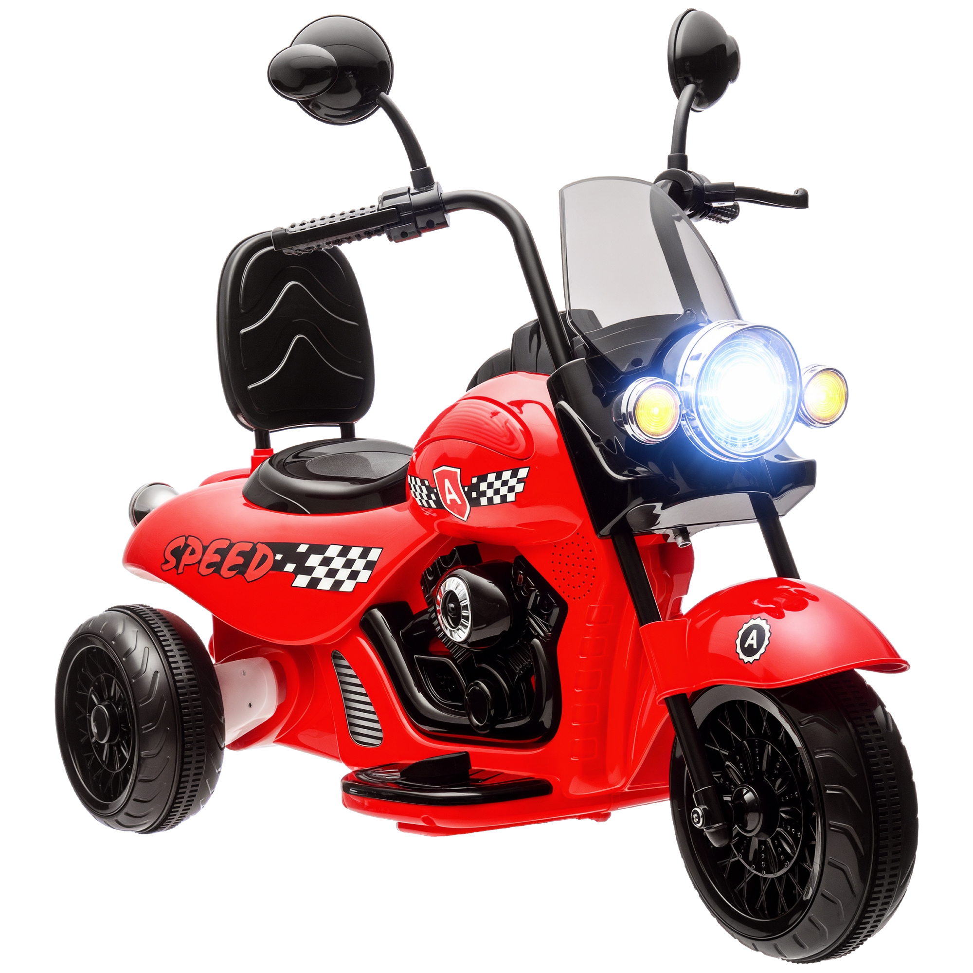 motorrad kinder spielzeug AIYAPLAY Elektro-Kinder-Motorrad, 3 Räder, 6V Batterie-Betrieb