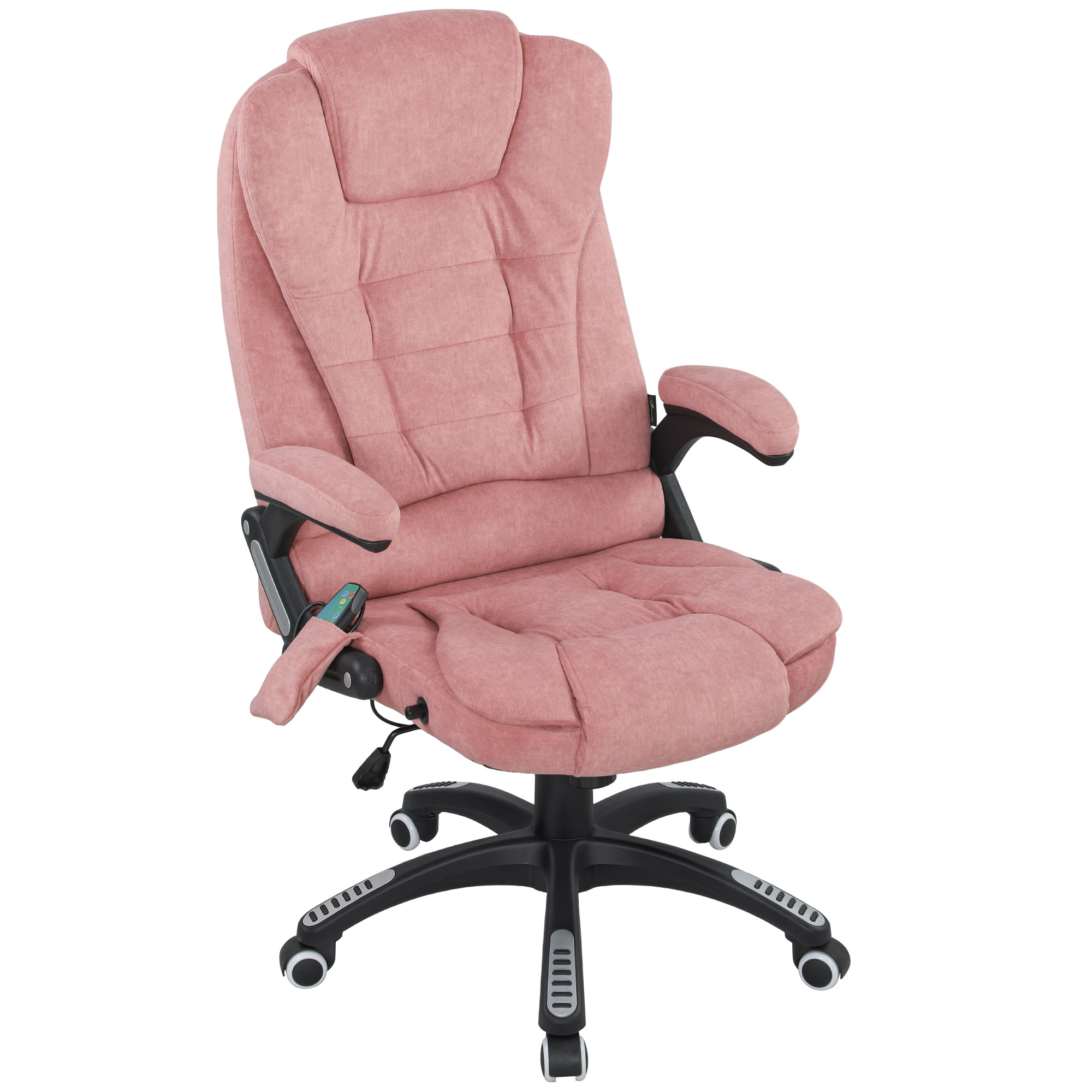 Vinsetto Chaise de Bureau avec Massage de 6 Points avec Fonction Inclinable avec Chauffage Hauteur Ajustable