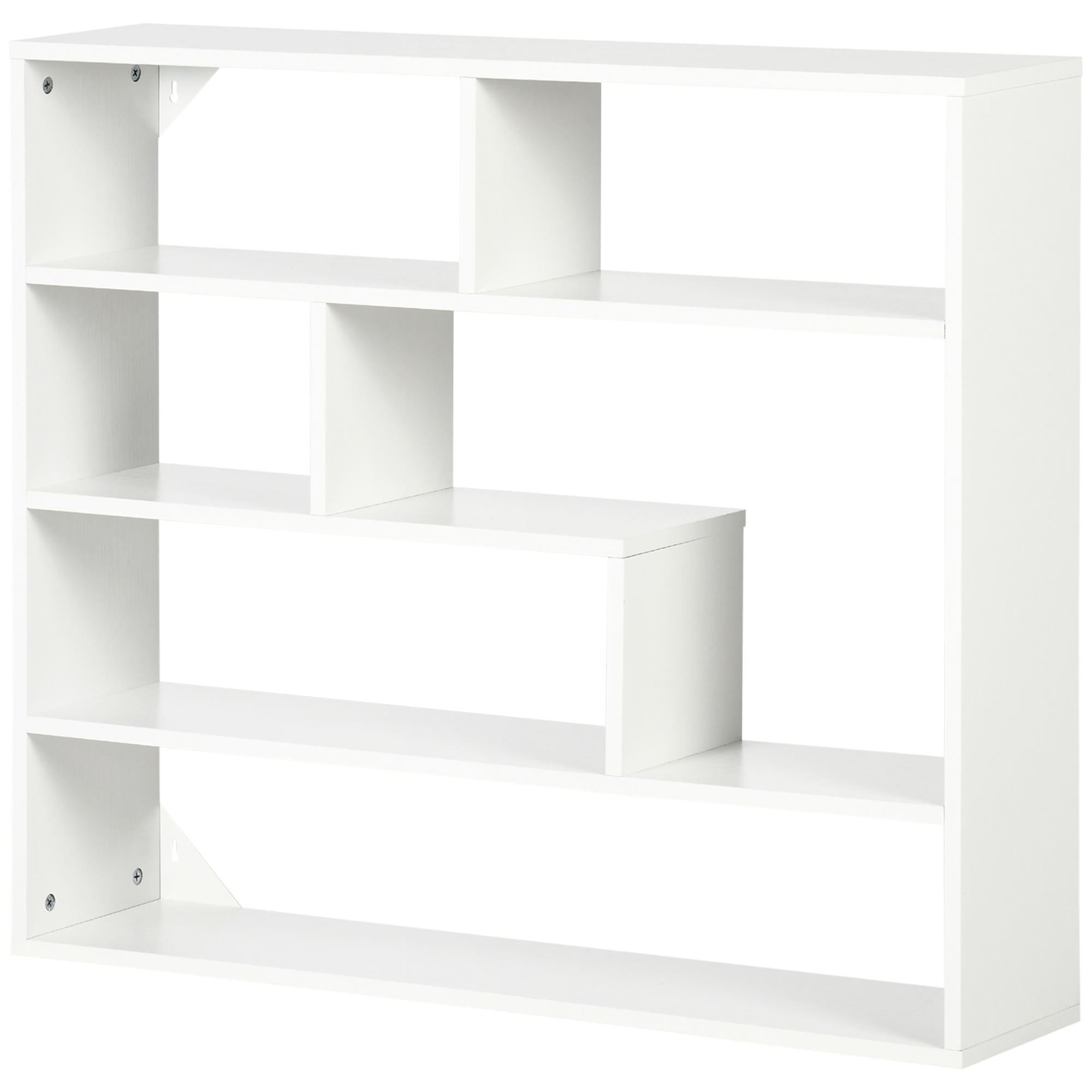Estantería HOMCOM blanco roto de madera (ref. 830-491V00WT)