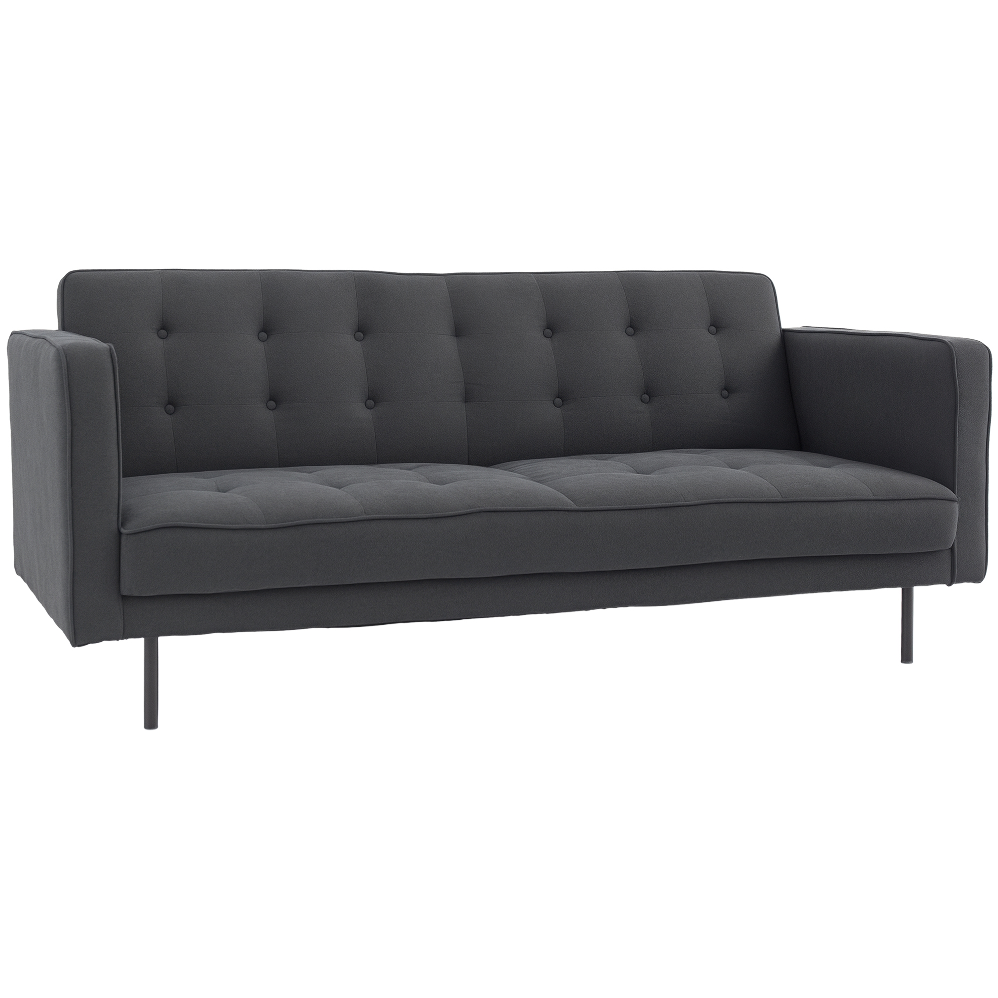 FANTASK Fauteuil Pliant 4 En 1 Avec Fonction Lit, Fauteuil Convertible, Avec Dossier Réglable Et Coussin Amovible, Gris Clair