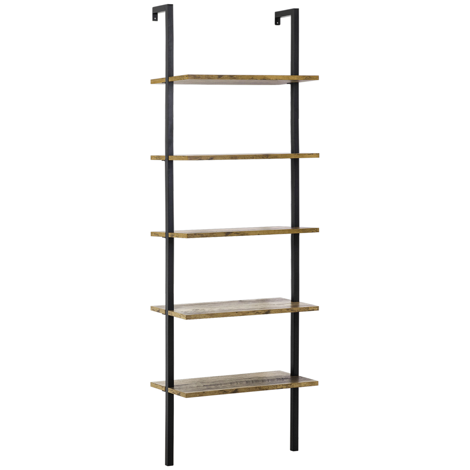 HOMCOM light oak shelf in metal (ref. 838-111)