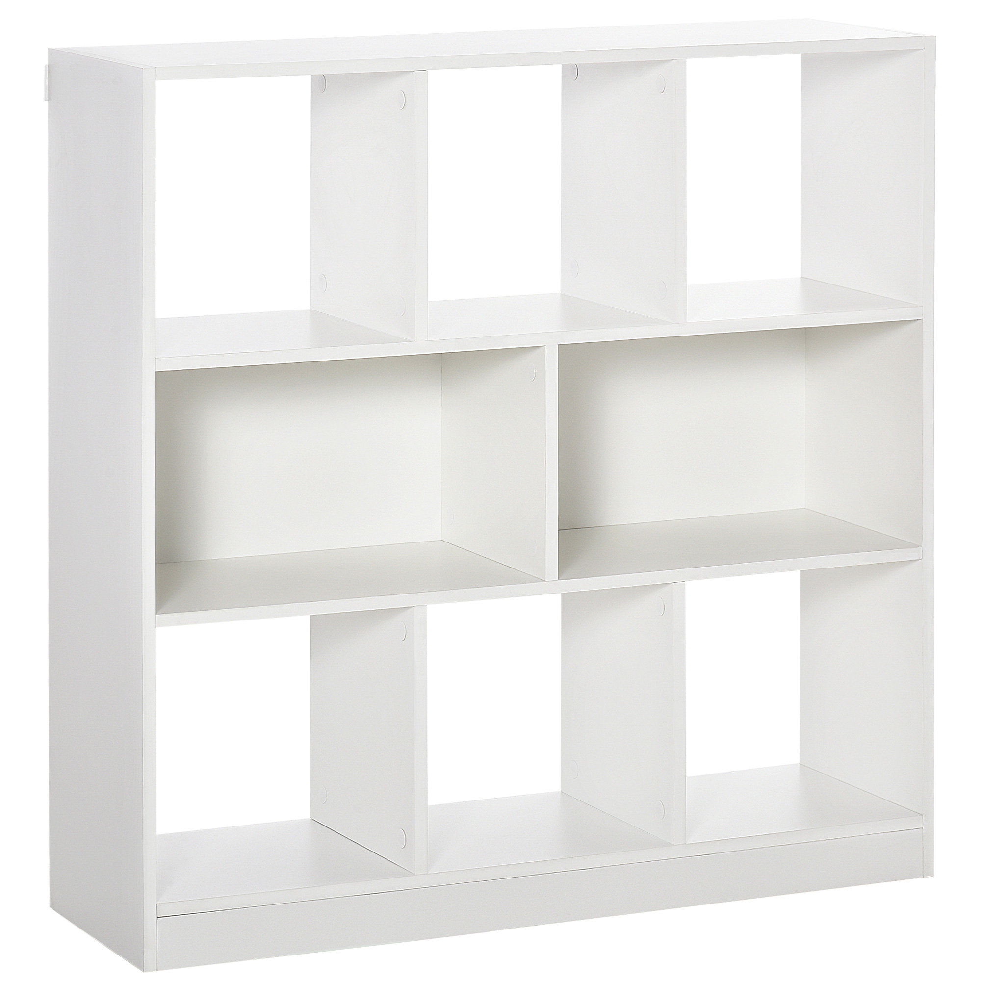 Estantería HOMCOM blanco roto de tablero de madera (ref. 838-098WT)