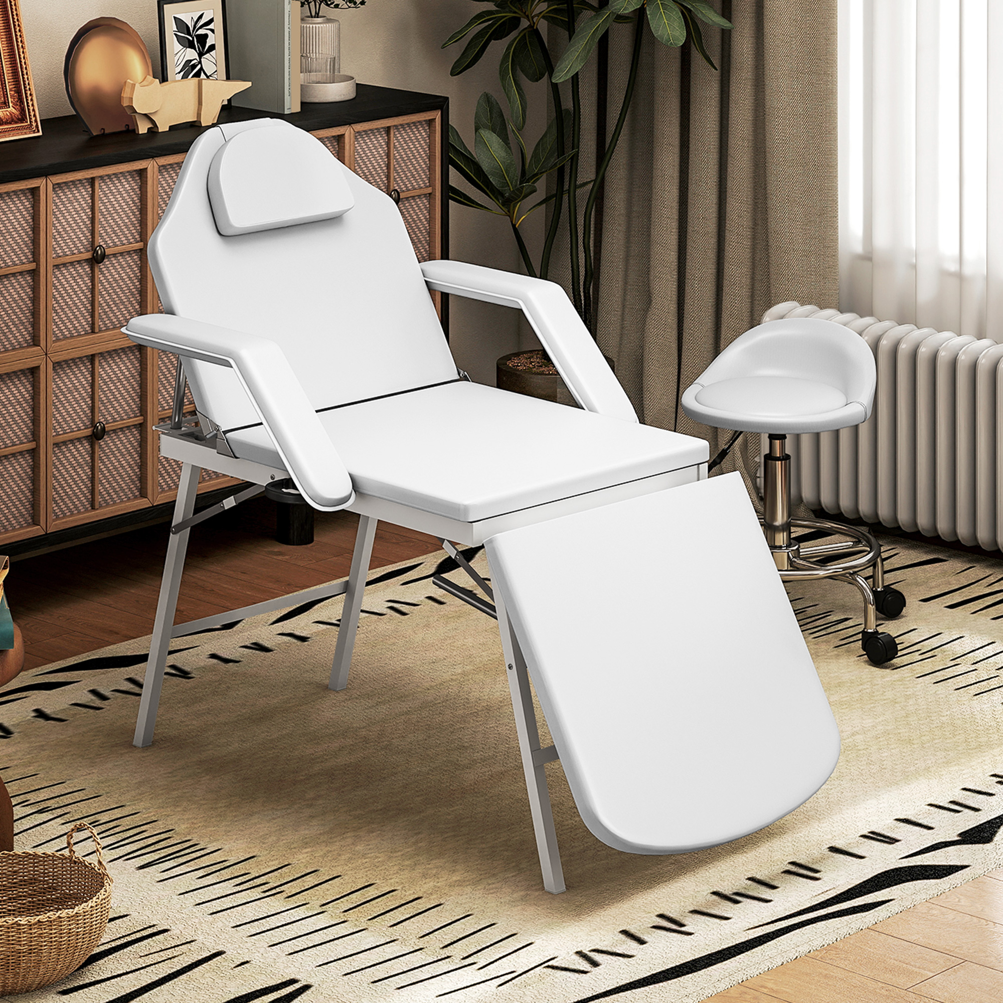 HOMCOM Mobile Massageliege 3 Zonen Klappbar Massagetisch Höhenverstellbar 8 günstig online kaufen