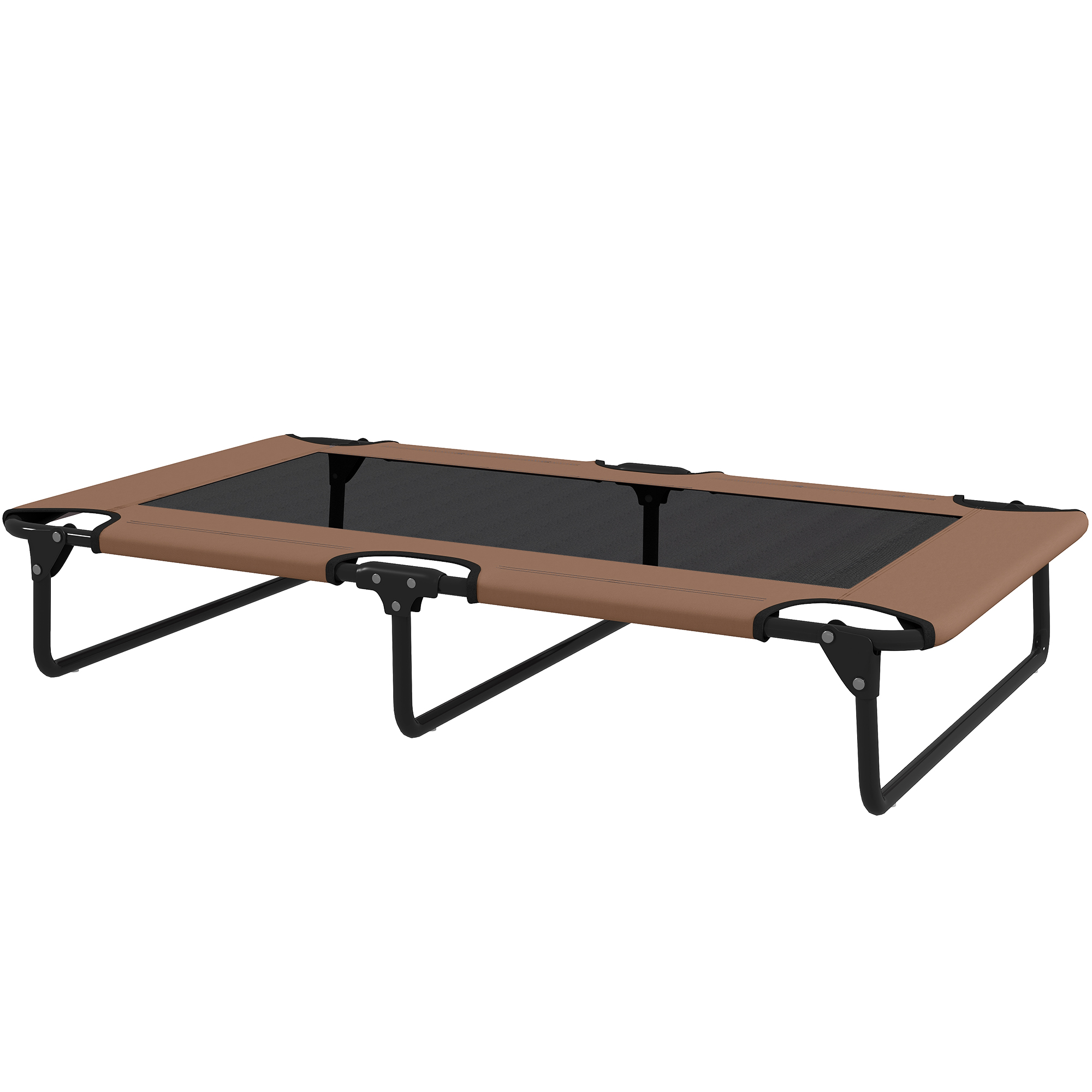 Comparer les prix de PawHut Lit pour chien surélevé portable, lit pour animaux de compagnie surélevé avec filet respirant, pour grands chiens, Café