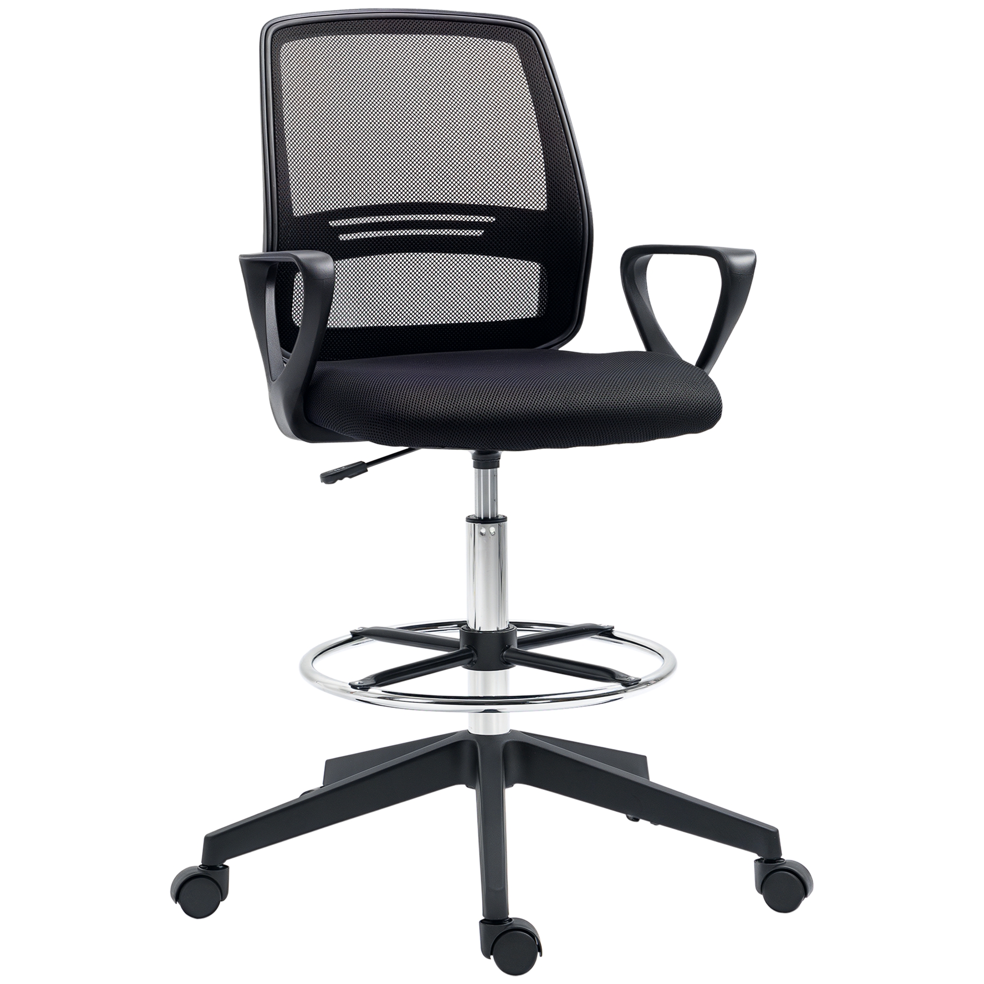 Vinsetto Stehstuhl Büro ergonomischer Drehstuhl höhenverstellbare Stehhilfe günstig online kaufen