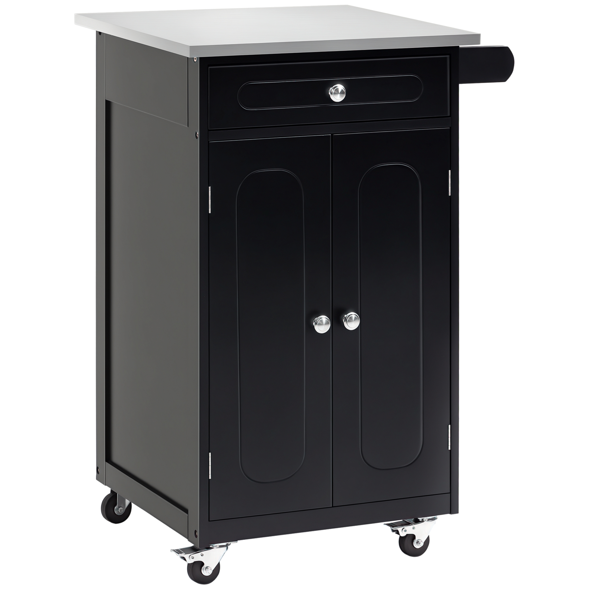 HOMCOM black storage unit in engineered wood (ref. 801-189BK)