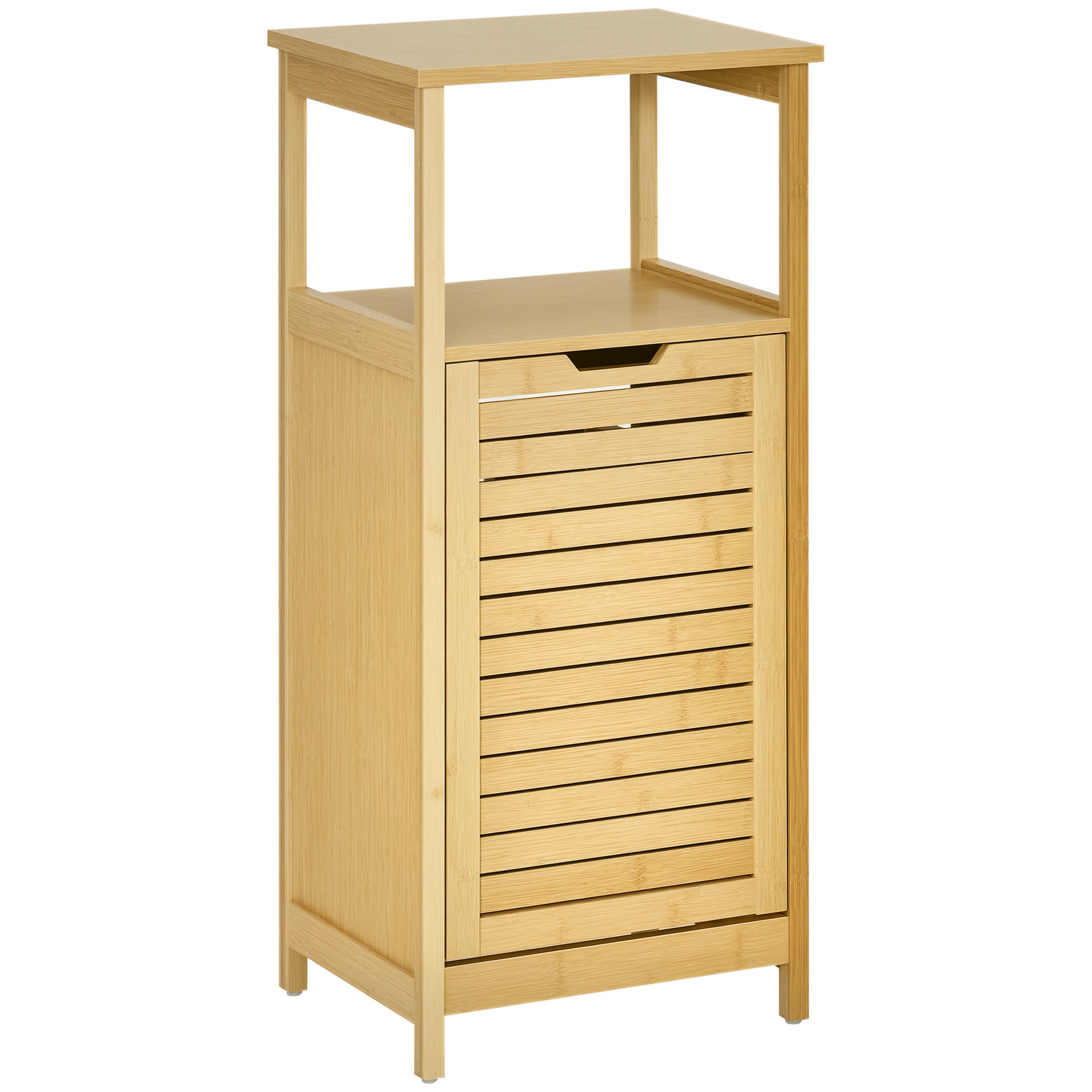 kleankin 2 in 1 Badezimmerschrank Beistellschrank mit herausnehmbarem Wäsch günstig online kaufen