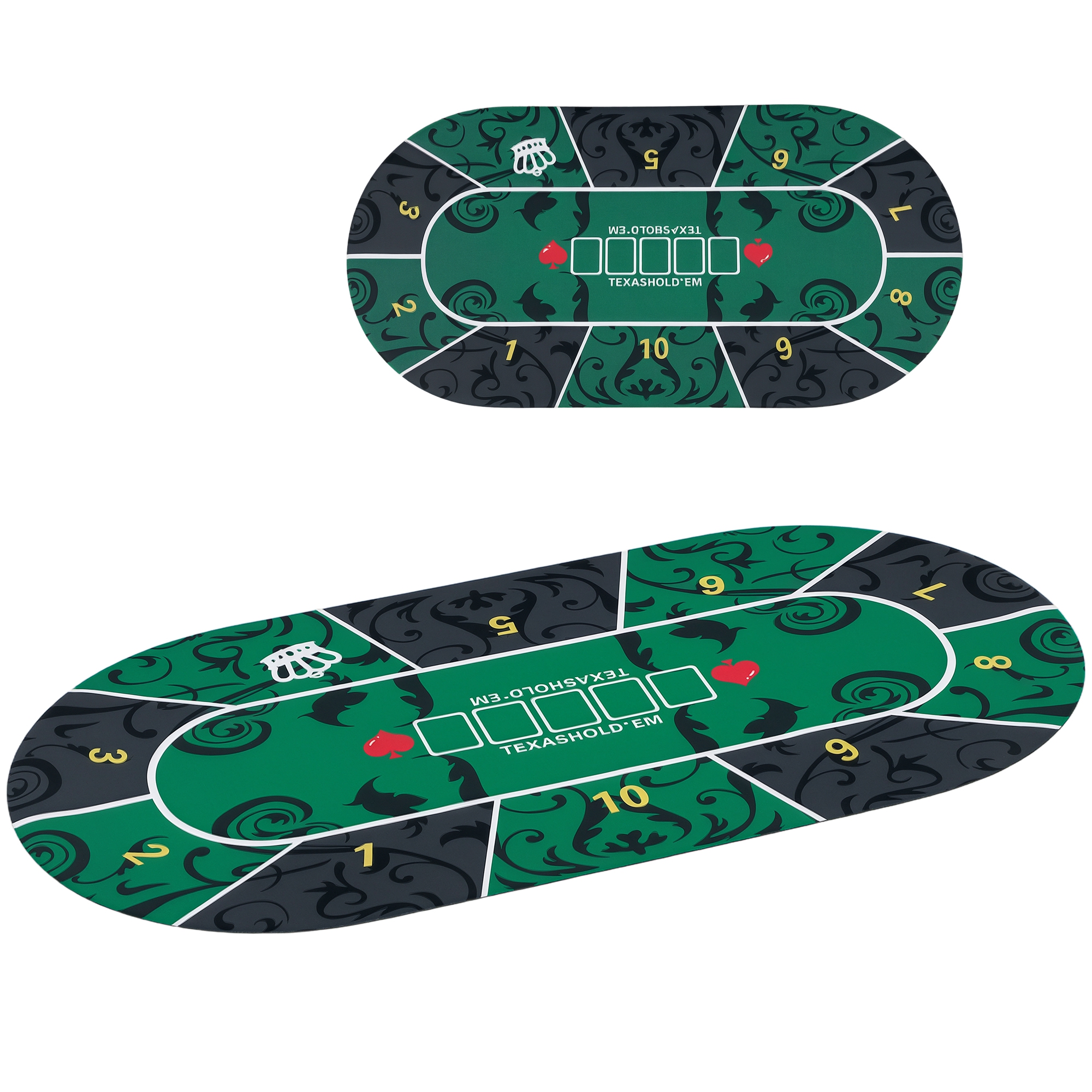 Dessus de table de poker TOURNAMENT - 200 cm x 100 cm - pliable