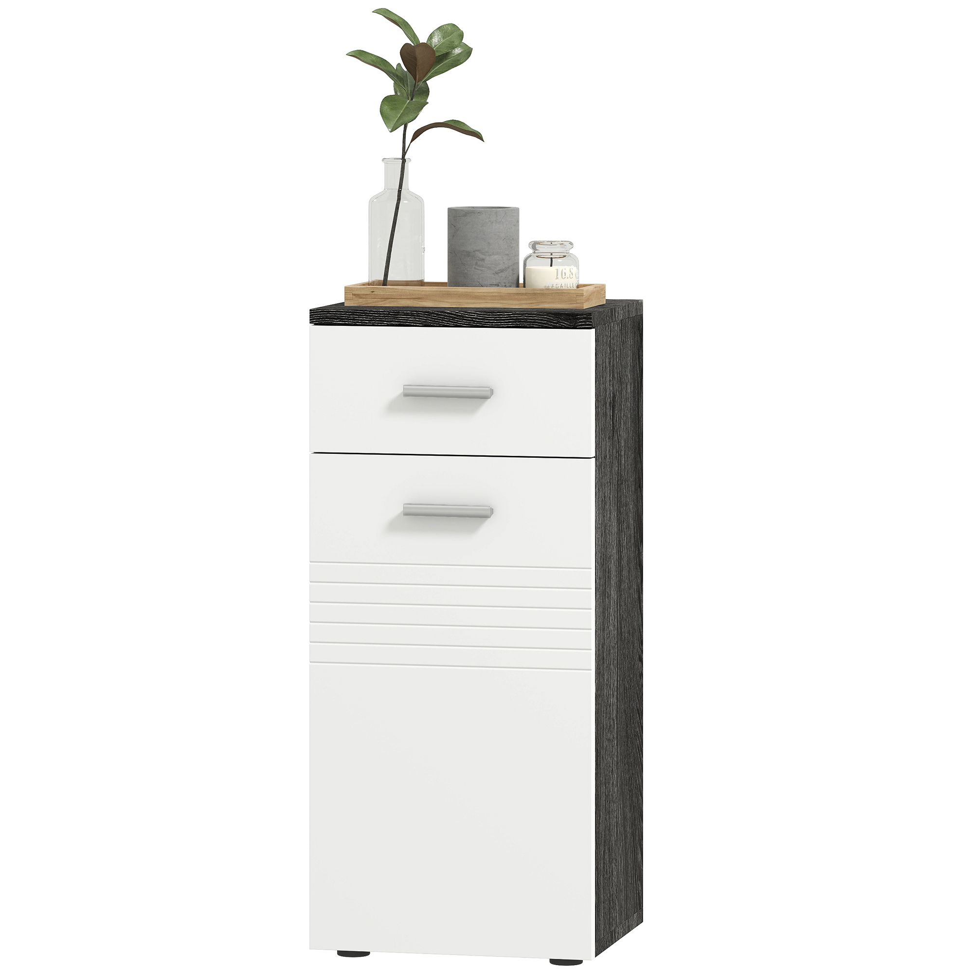 Kleankin off-white storage unit in wood (ref. 834-372V00MX)