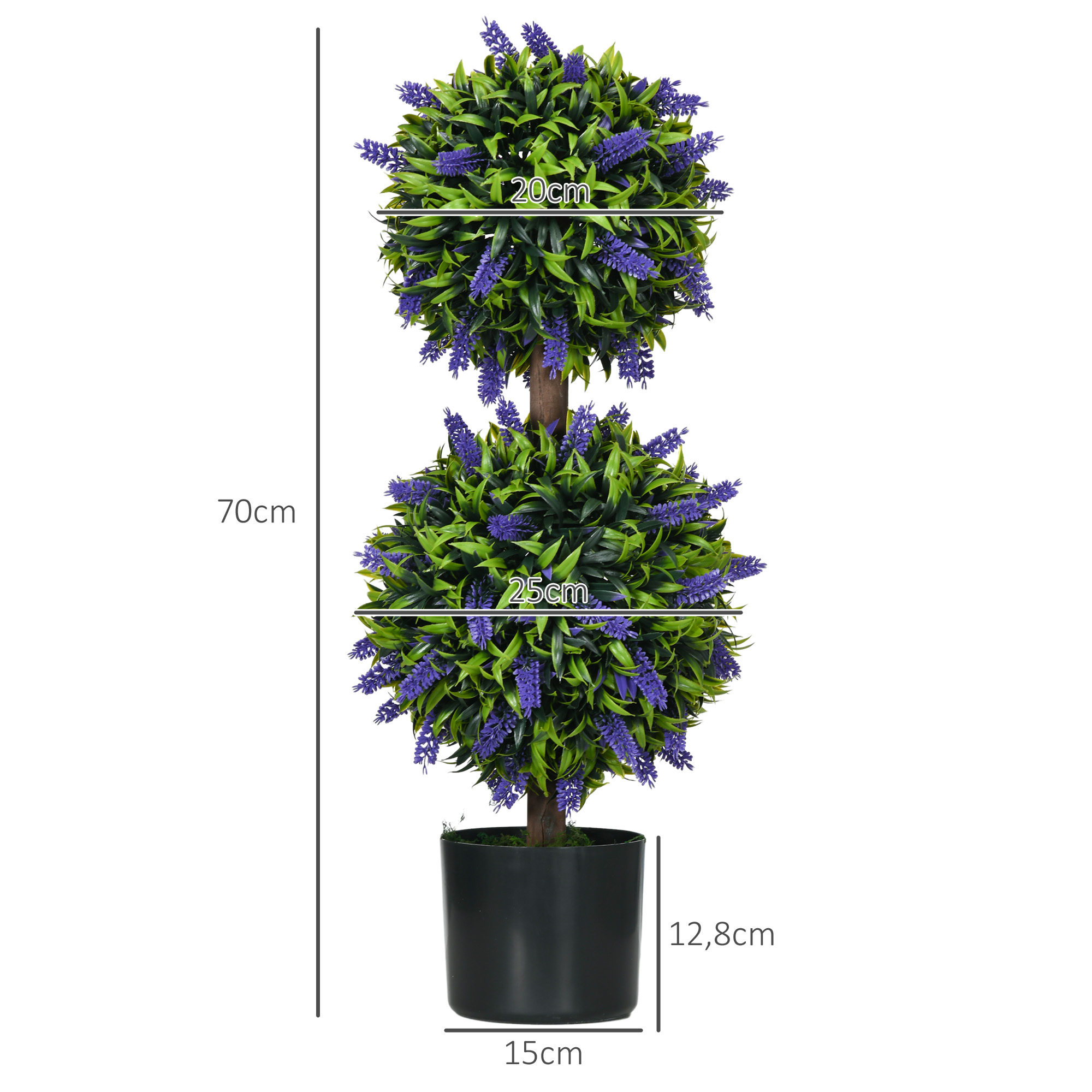 Lot De 2 Grandes Boules De Buis Artificiel 45 Cm, Faux Topiaire Pour Entree Comfortxl Outdoor Living 691ad4157c1749cc9f22a10b