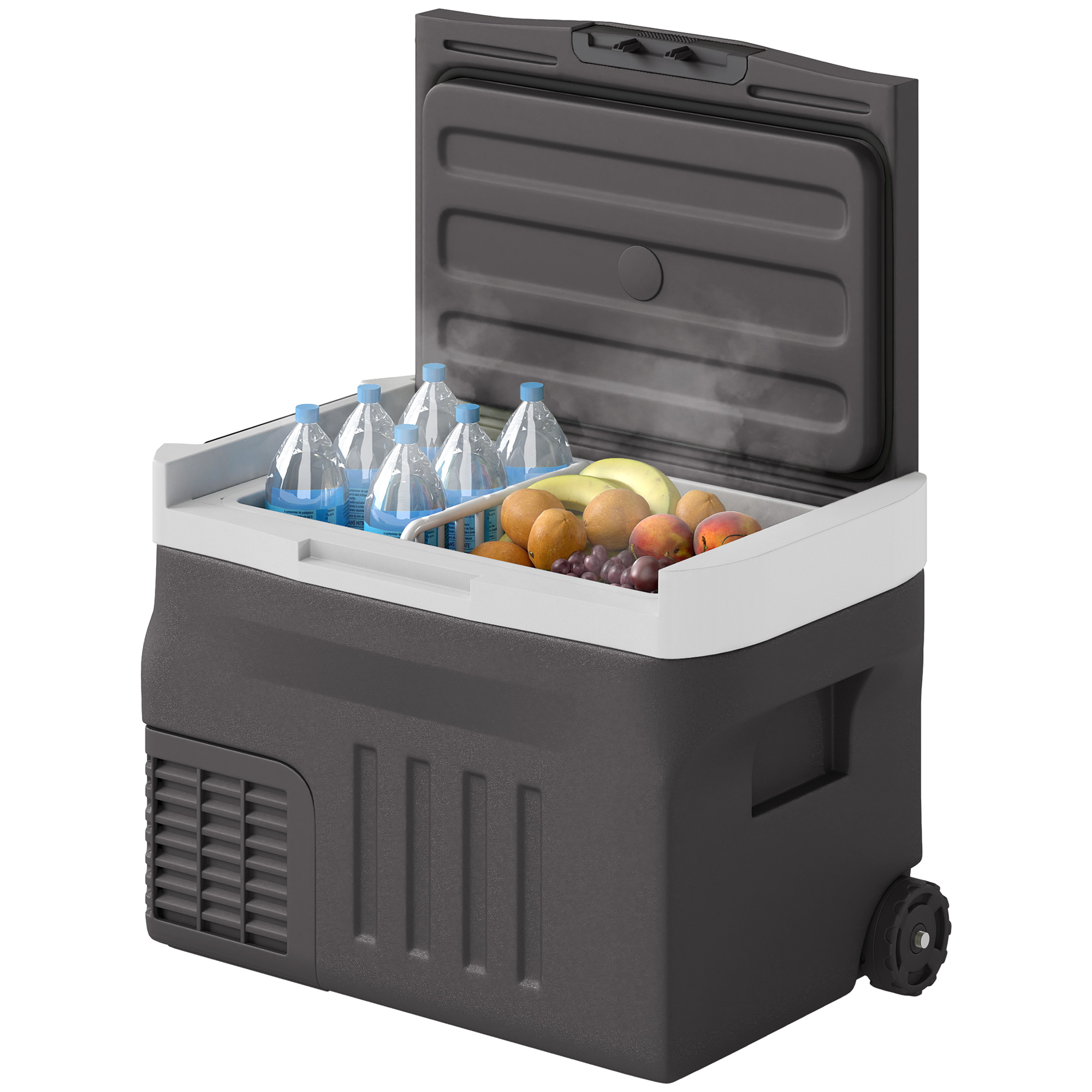Outsunny Glacière Compresseur Électrique 30 Litres avec LED Mode ECO Noir