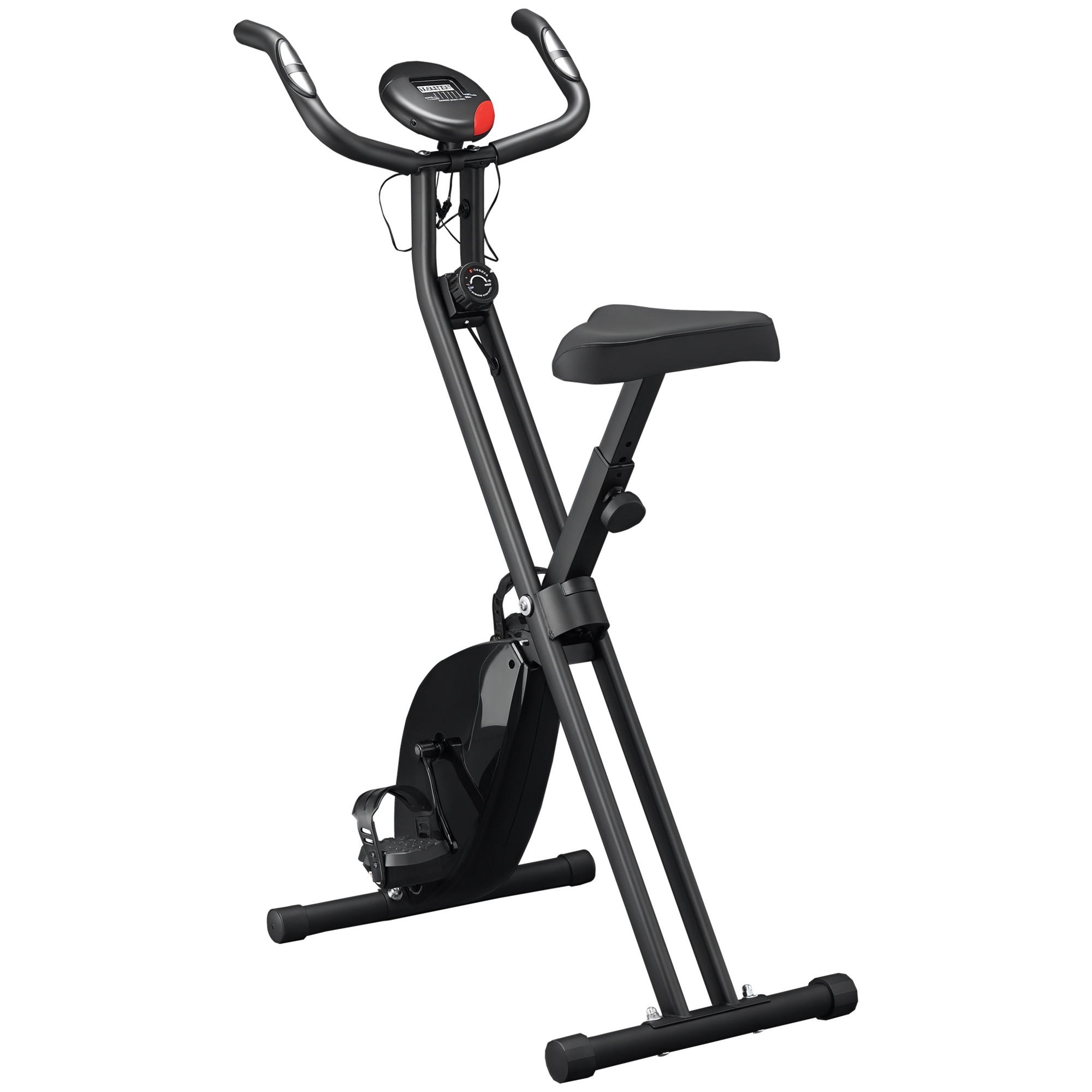 Image of HOMCOM cyclette da casa pieghevole cyclette da casa cyclette pieghevole cyclette allenamento Nero 41 × 86 × 112cm006