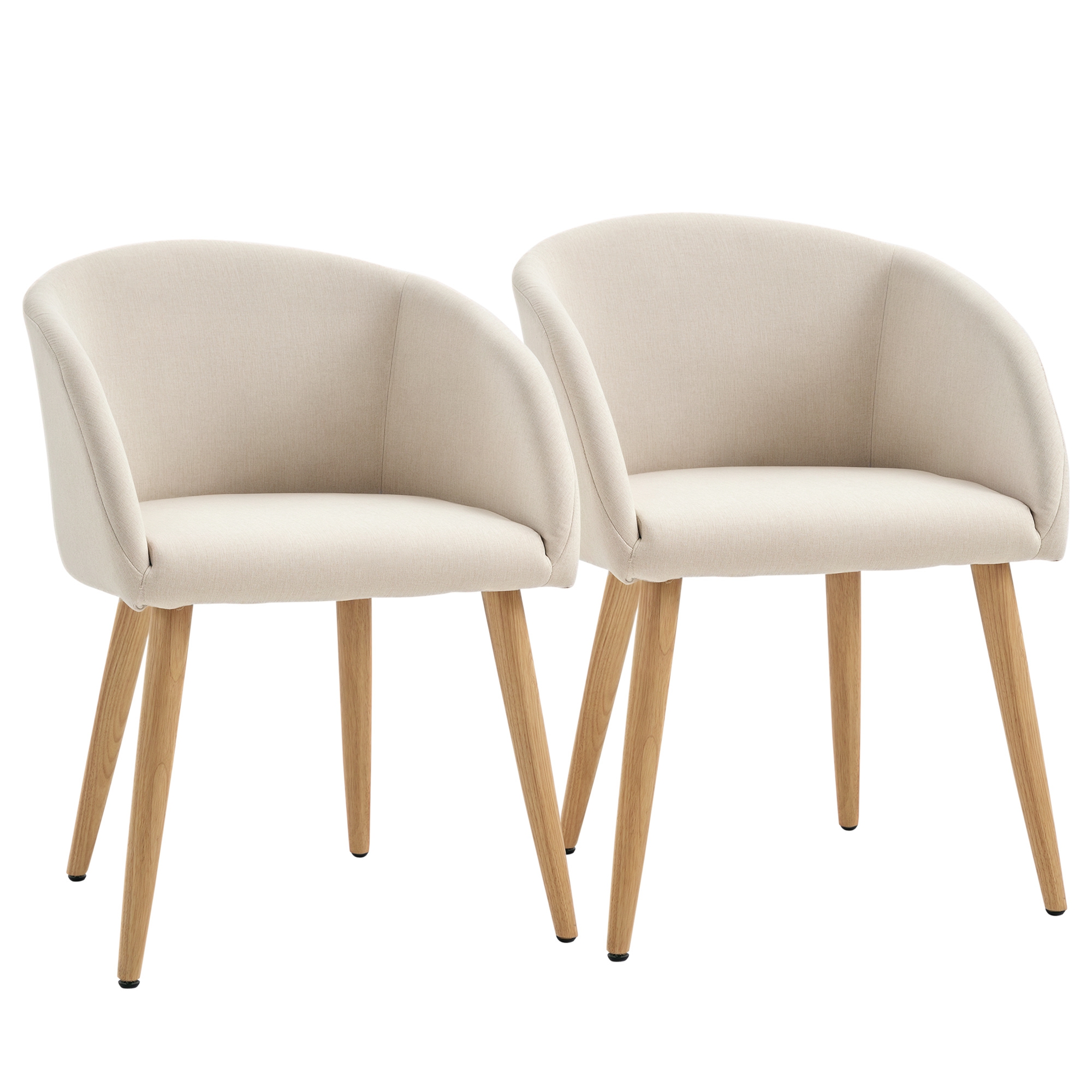 HOMCOM beige chair in linen (ref. 835-533BG)