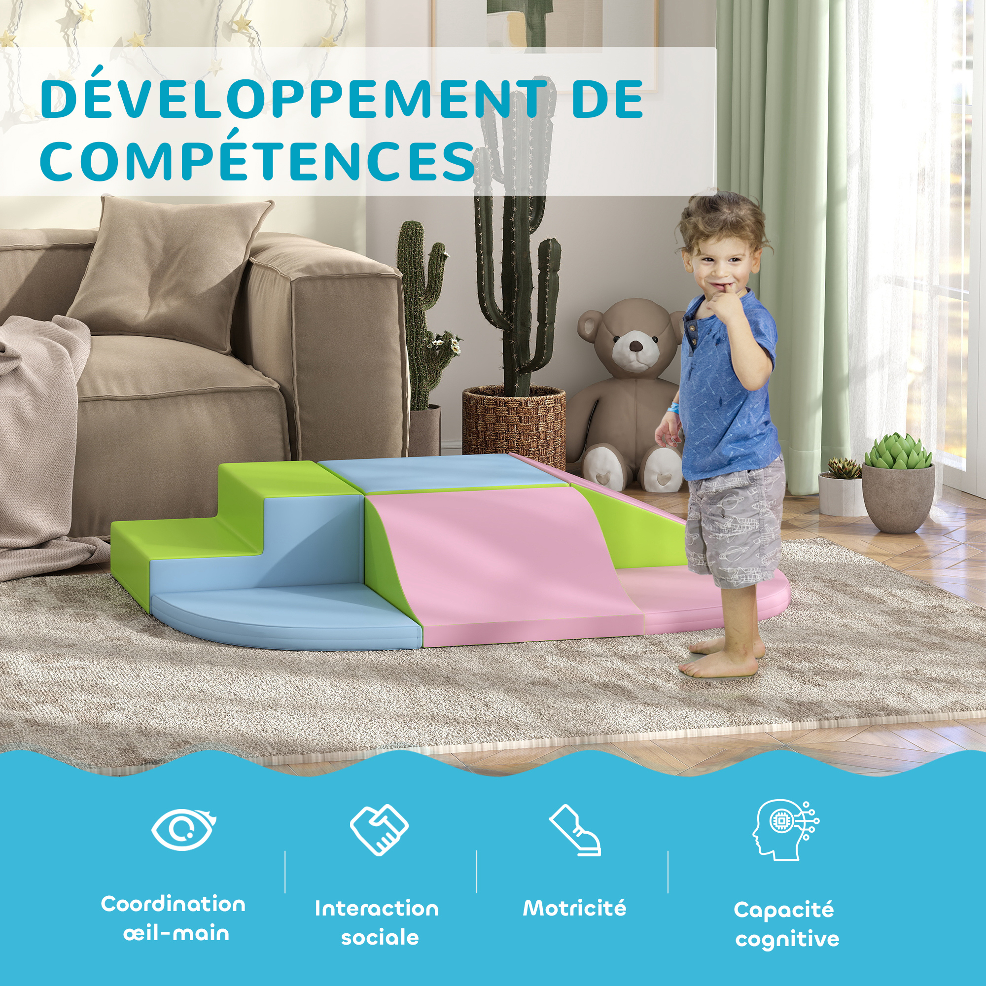 Test du parcours motricité bébé GOPLUS 5 PCS : pour un développement optimal