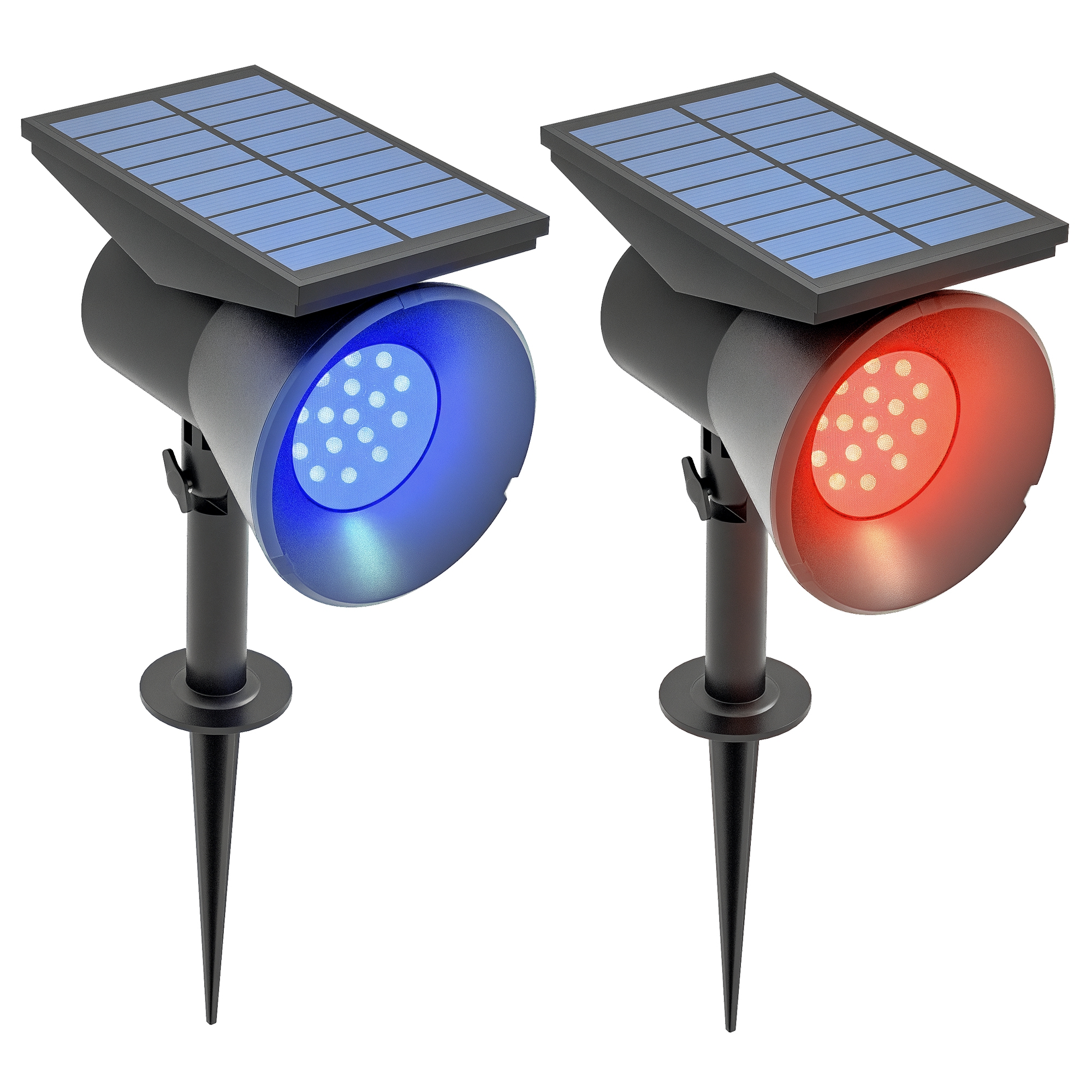Outsunny Lampă solară pentru grădină, lampă RGB cu 2 moduri de lumină | Aosom Romania